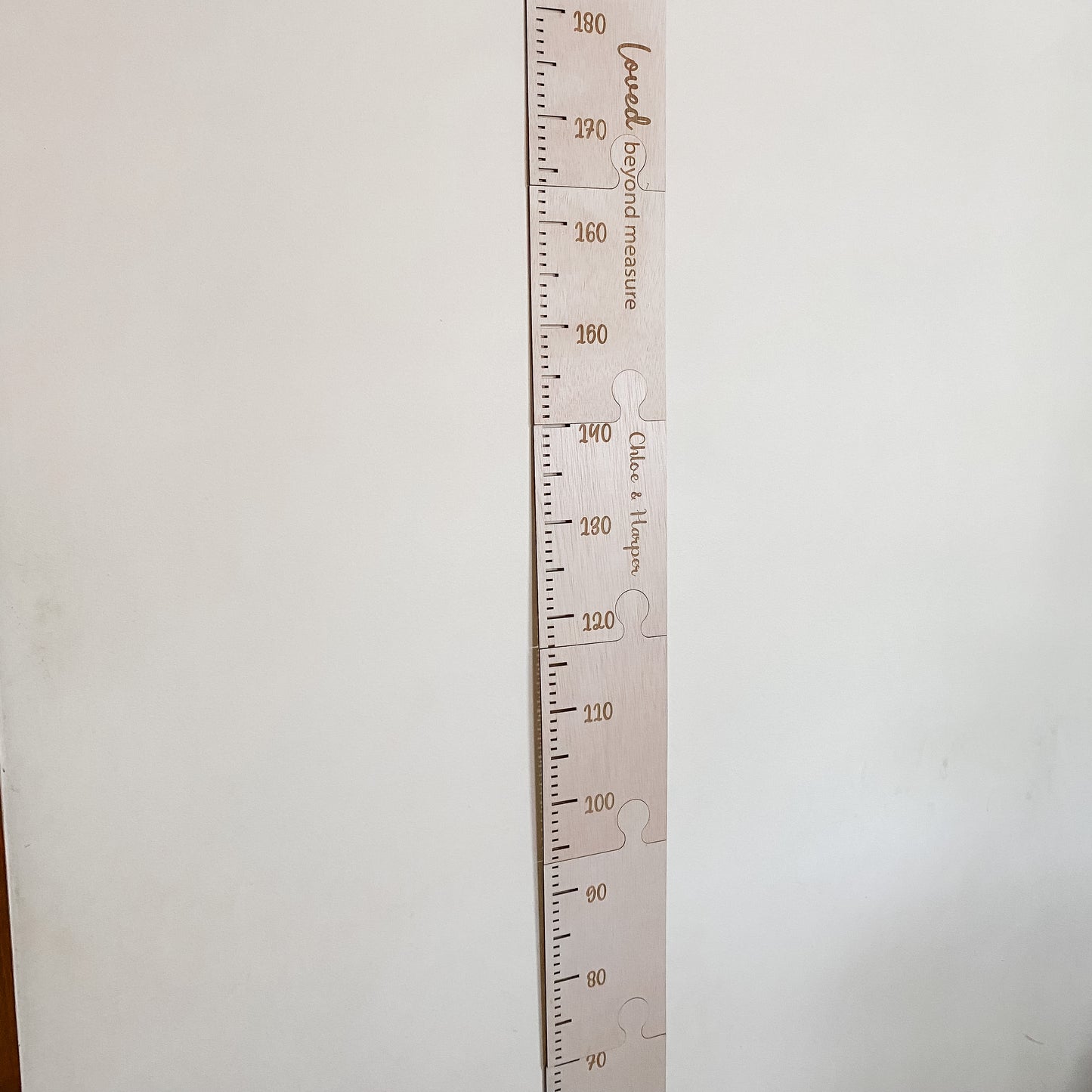 Wooden Personalised Growth chart