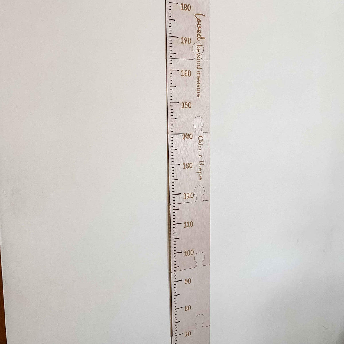 Wooden Personalised Growth chart