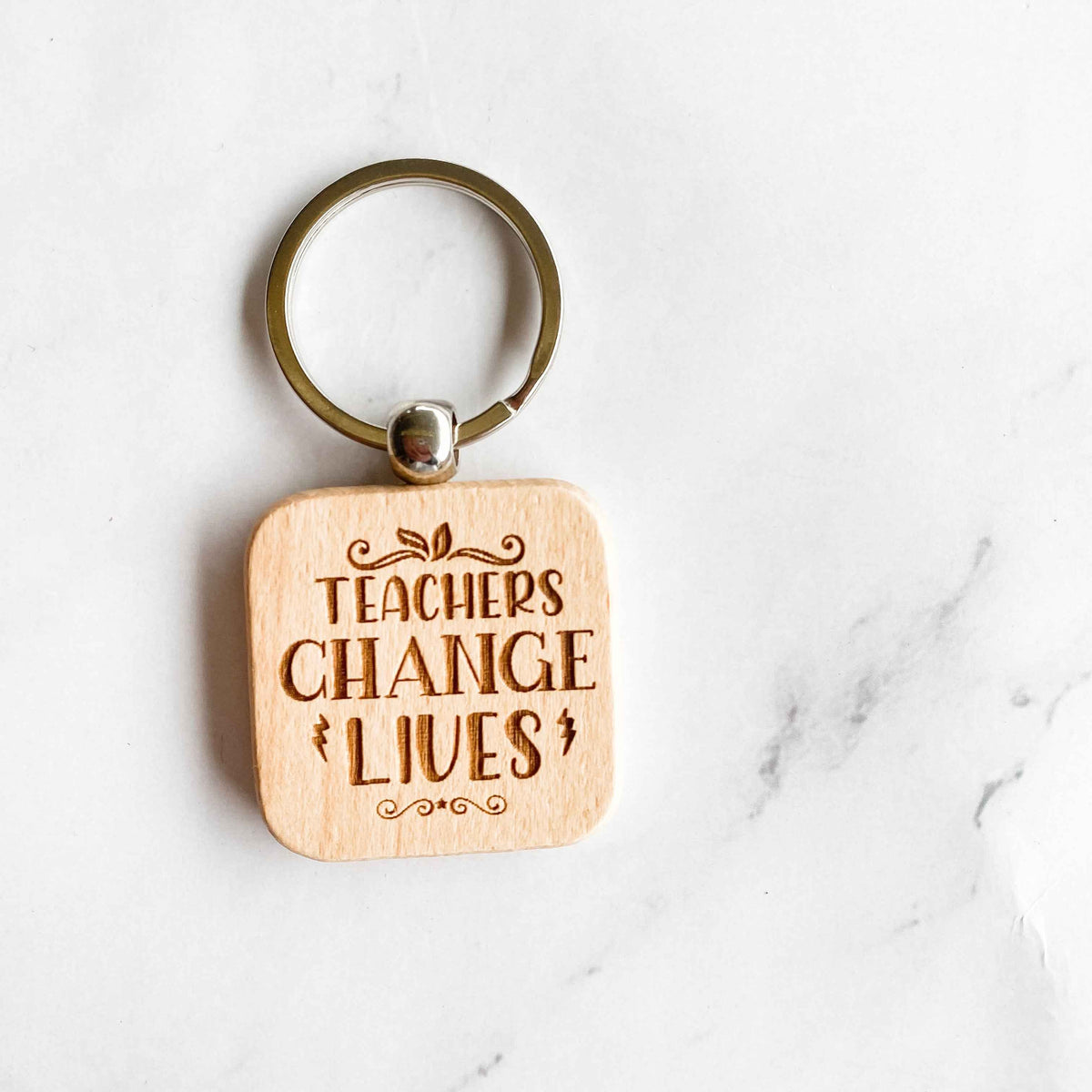 Teachers Wooden Key rings