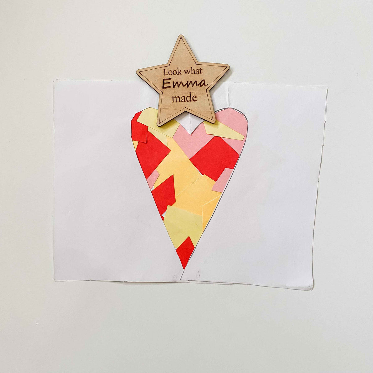 Kids Personalised Fridge Artwork Magnet Star Look what I made
