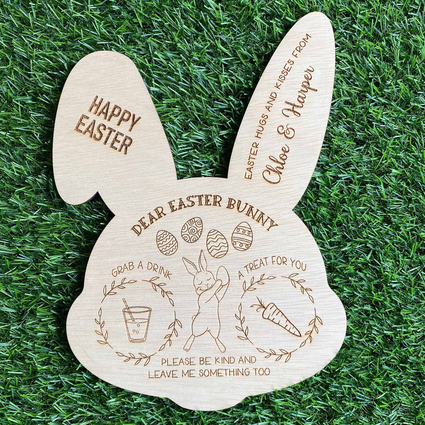 Treat Tray Montessori Easter Tray Easter BunnyCustom Tray Personalised Easter Easter Gift Easter decor