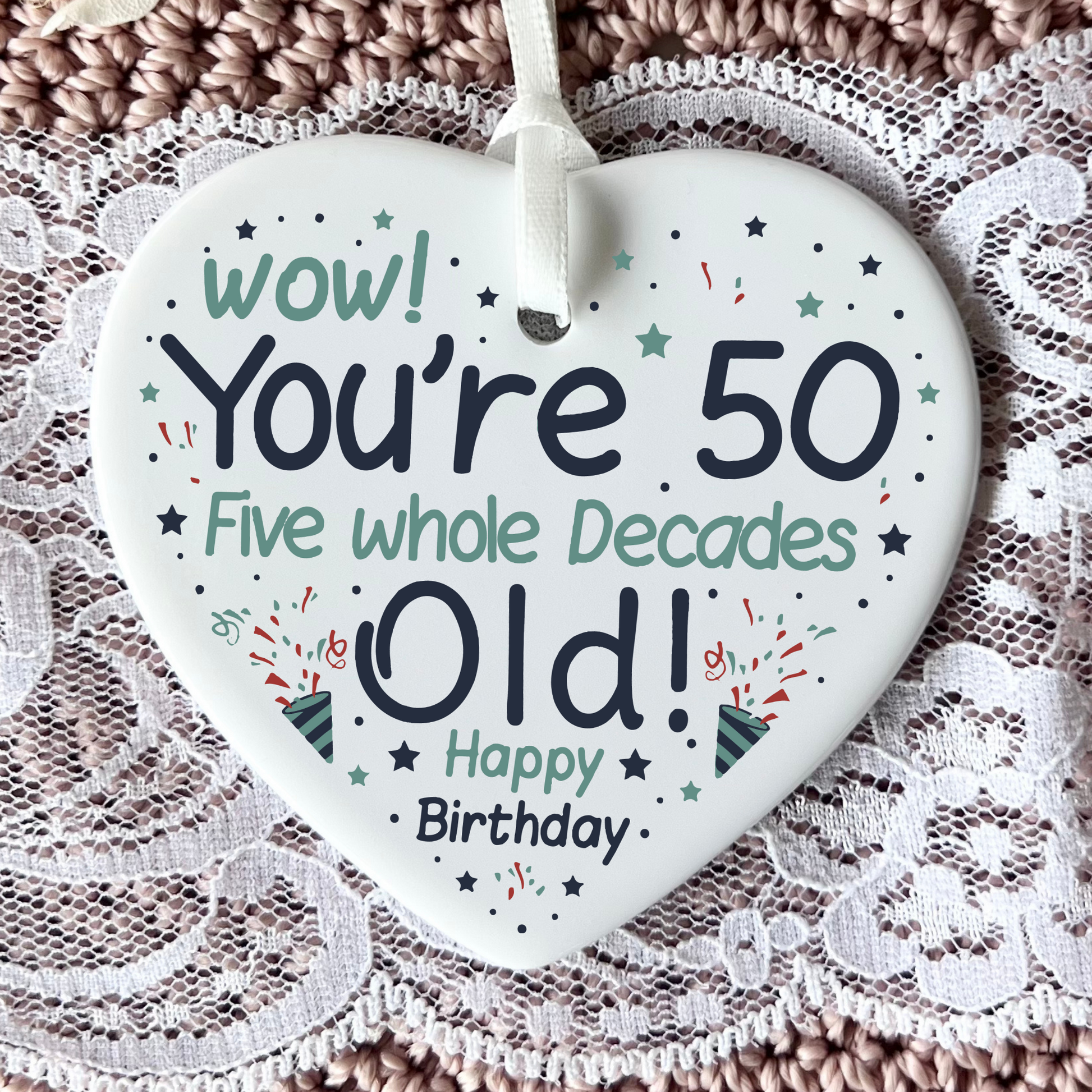 50th Birthday  
Ceramic Heart Keepsake  
Milestone Celebration  
Unique Gift Idea  
Personalized Keepsake  
Special Occasion Gift  
Heartfelt Present  
Cherished Memory  
Golden Jubilee  
Thoughtful Gesture  
Love and Friendship  
Timeless Treasure  
Birthday Gifts  
Keepsake Ornament
50th
fifty