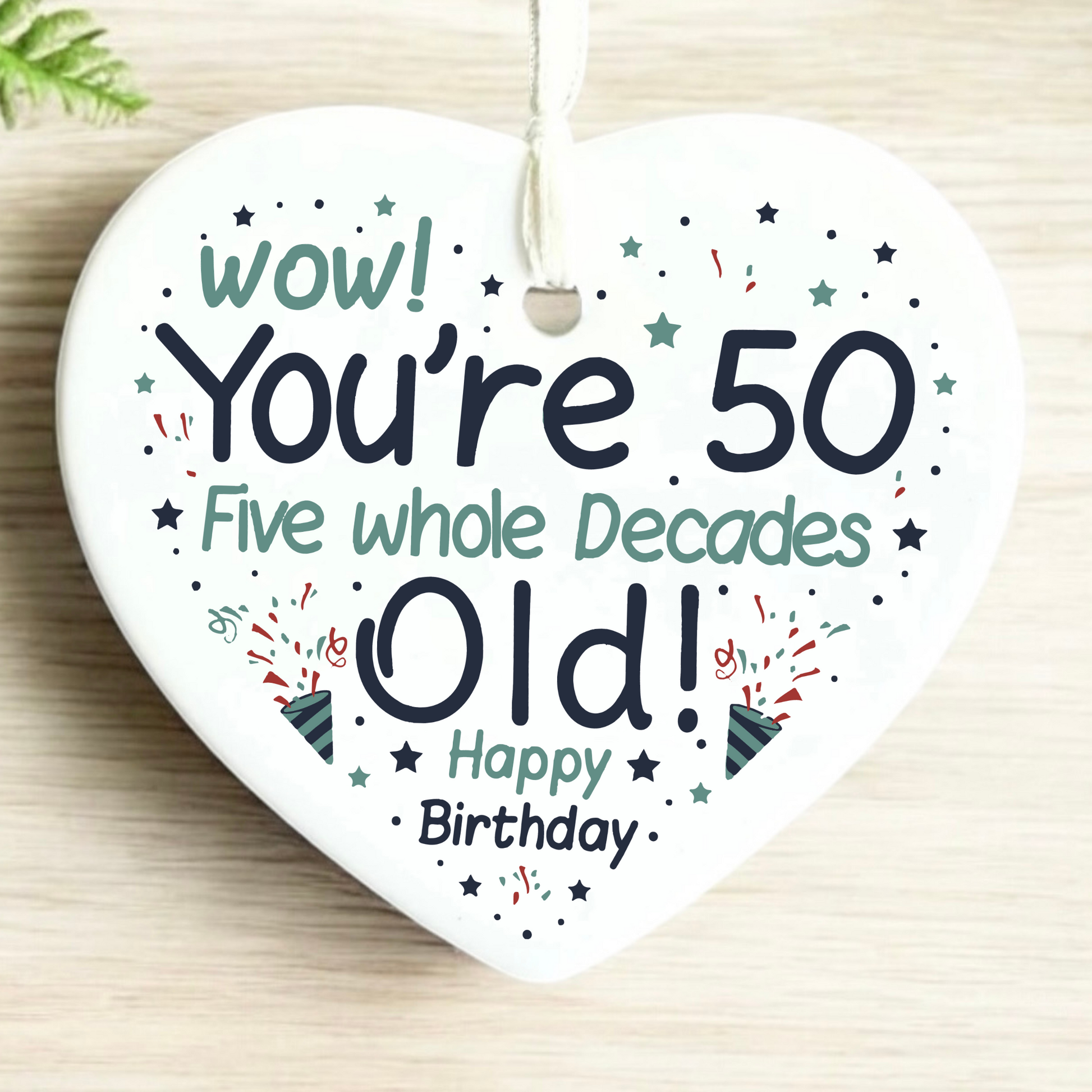 50th Birthday  
Ceramic Heart Keepsake  
Milestone Celebration  
Unique Gift Idea  
Personalized Keepsake  
Special Occasion Gift  
Heartfelt Present  
Cherished Memory  
Golden Jubilee  
Thoughtful Gesture  
Love and Friendship  
Timeless Treasure  
Birthday Gifts  
Keepsake Ornament
50th
fifty