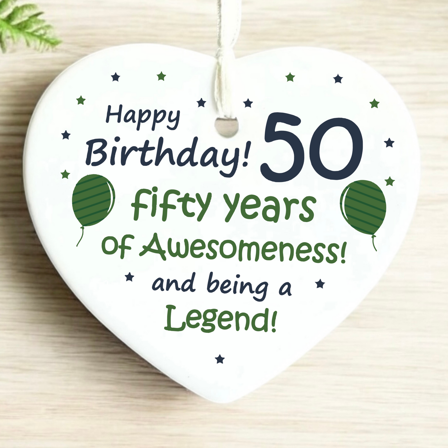 50th Birthday  
Ceramic Heart Keepsake  
Milestone Celebration  
Unique Gift Idea  
Personalized Keepsake  
Special Occasion Gift  
Heartfelt Present  
Cherished Memory  
Golden Jubilee  
Birthday Gifts  
Keepsake Ornament
50th
fifty