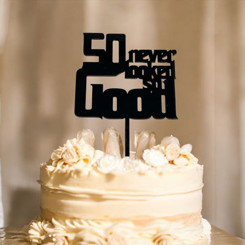 50th cake topper 50 never looked so good