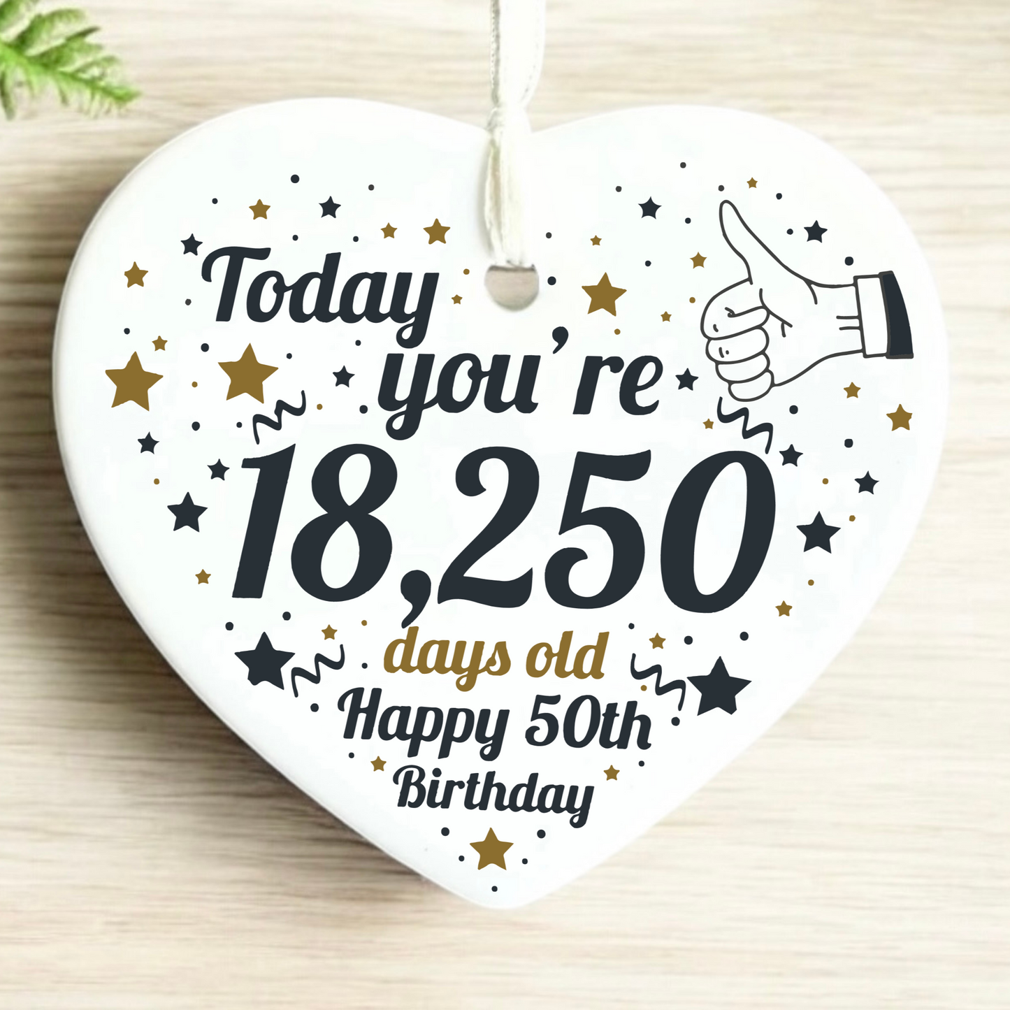 50th Birthday  
Ceramic Heart Keepsake  
Milestone Celebration  
Unique Gift Idea  
Personalized Keepsake  
Special Occasion Gift  
Heartfelt Present  
Cherished Memory  
Golden Jubilee  
Birthday Gifts  
Keepsake Ornament
50th
fifty