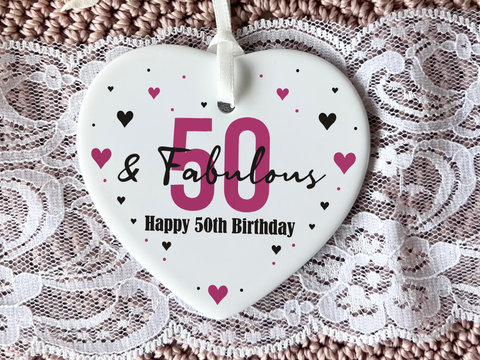 50th Birthday  
Ceramic Heart Keepsake  
Milestone Celebration  
Unique Gift Idea  
Personalized Keepsake  
Special Occasion Gift  
Heartfelt Present  
Cherished Memory  
Golden Jubilee  
Birthday Gifts  
Keepsake Ornament
50th
fifty