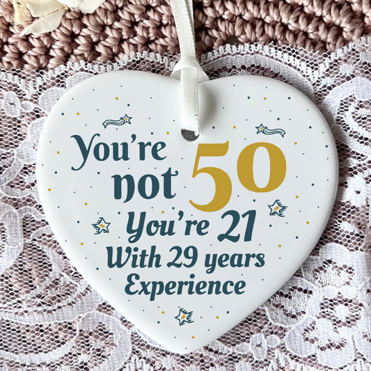 50th Birthday  
Ceramic Heart Keepsake  
Milestone Celebration  
Unique Gift Idea  
Personalized Keepsake  
Special Occasion Gift  
Heartfelt Present  
Cherished Memory  
Golden Jubilee  
Birthday Gifts  
Keepsake Ornament
50th
fifty