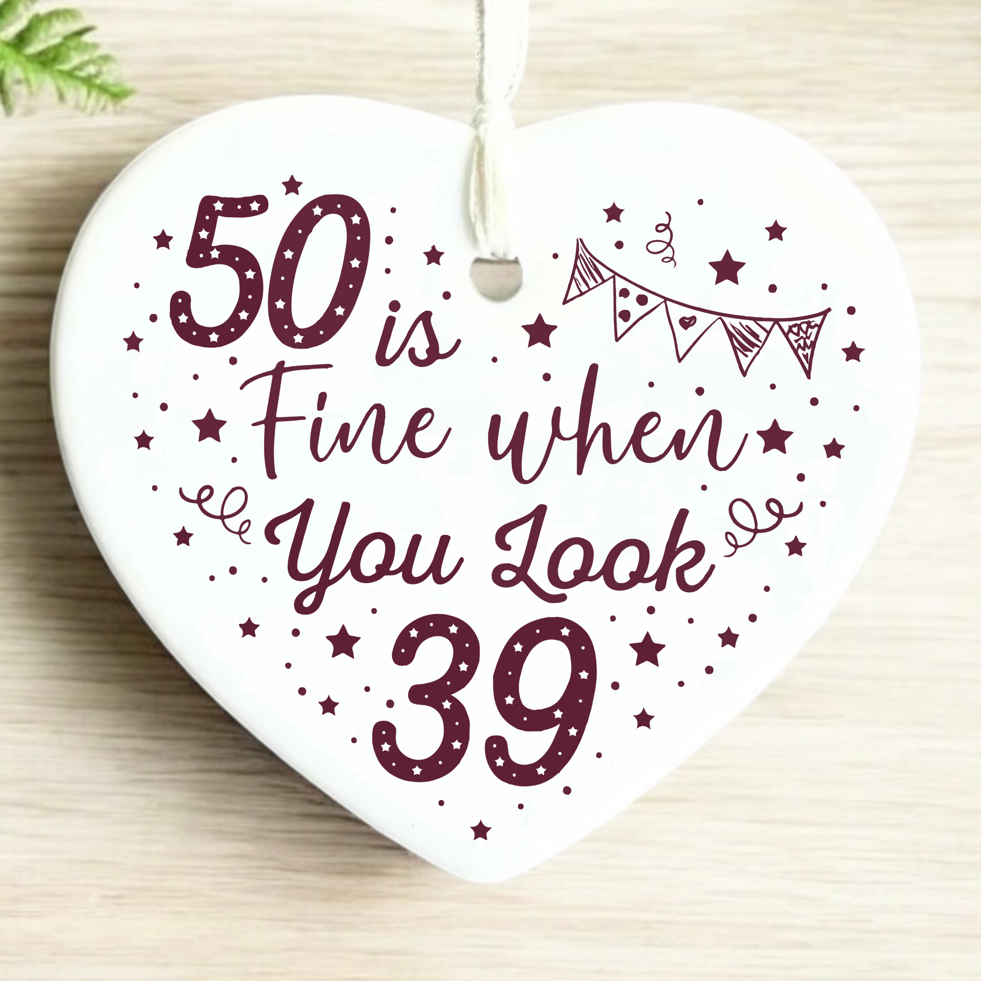 50th Birthday  
Ceramic Heart Keepsake  
Milestone Celebration  
Unique Gift Idea  
Personalized Keepsake  
Special Occasion Gift  
Heartfelt Present  
Cherished Memory  
Golden Jubilee  
Birthday Gifts  
Keepsake Ornament
50th
fifty