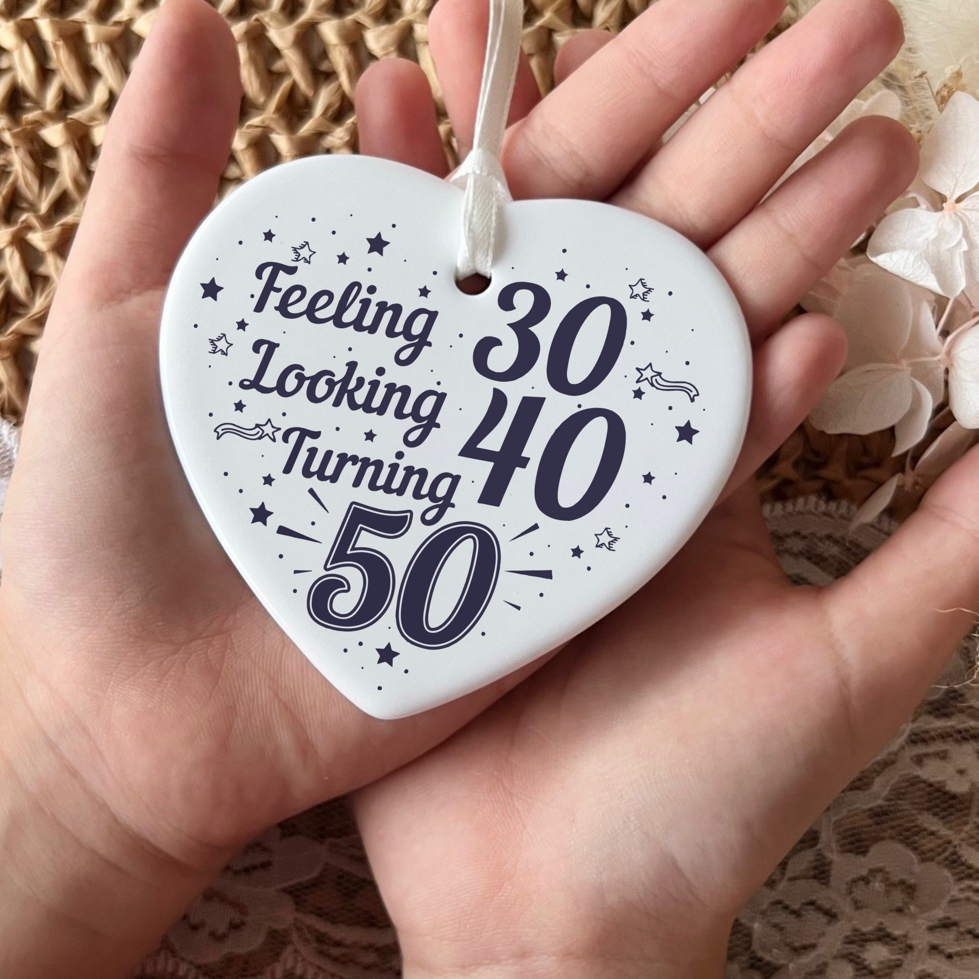 50th Birthday  
Ceramic Heart Keepsake  
Milestone Celebration  
Unique Gift Idea  
Personalized Keepsake  
Special Occasion Gift  
Heartfelt Present  
Cherished Memory  
Golden Jubilee  
Birthday Gifts  
Keepsake Ornament
50th
fifty