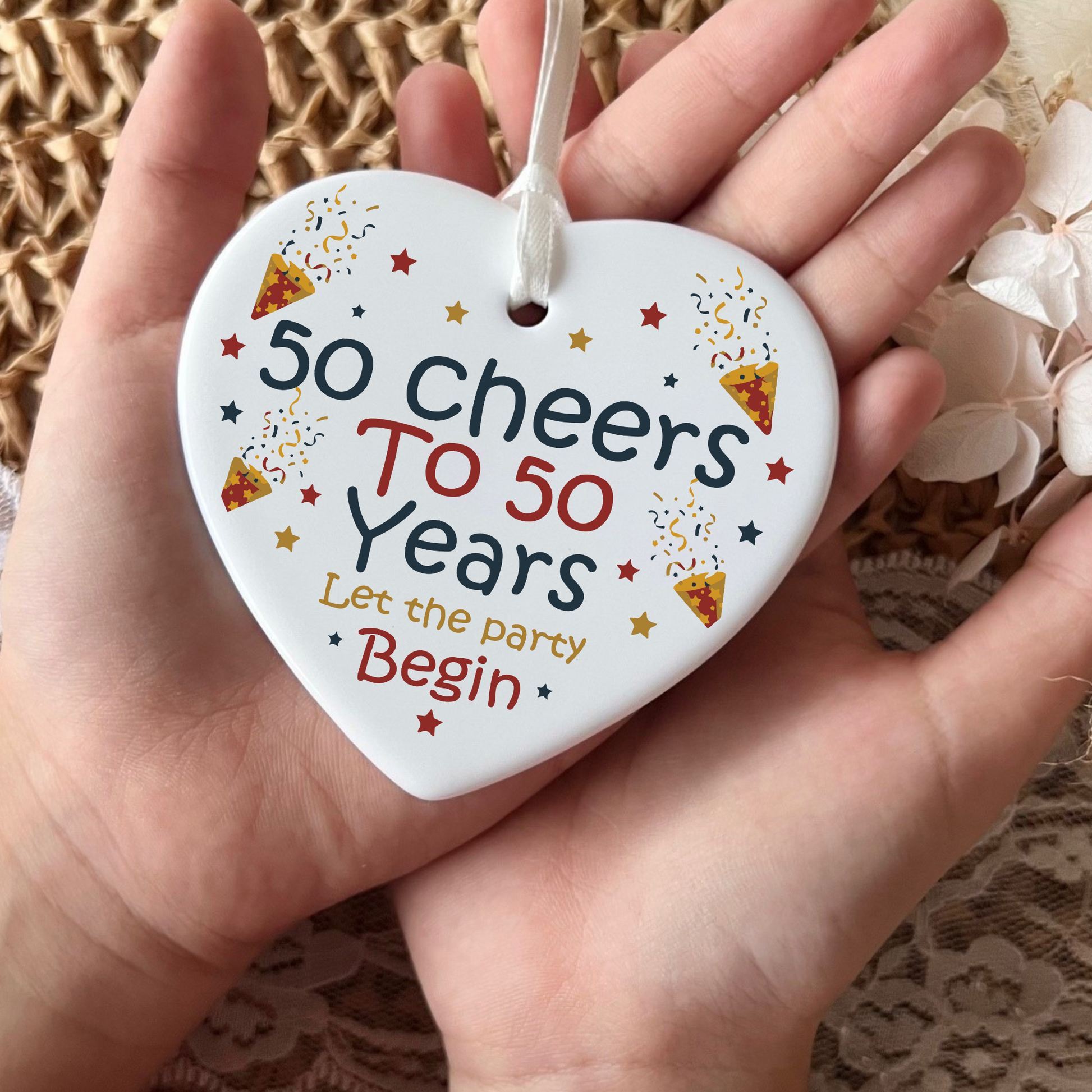 50th Birthday  
Ceramic Heart Keepsake  
Milestone Celebration  
Unique Gift Idea  
Personalized Keepsake  
Special Occasion Gift  
Heartfelt Present  
Cherished Memory  
Golden Jubilee  
Birthday Gifts  
Keepsake Ornament
50th
fifty