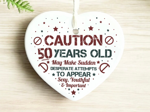 50th Birthday  
Ceramic Heart Keepsake  
Milestone Celebration  
Unique Gift Idea  
Personalized Keepsake  
Special Occasion Gift  
Heartfelt Present  
Cherished Memory  
Golden Jubilee  
Birthday Gifts  
Keepsake Ornament
50th
fifty