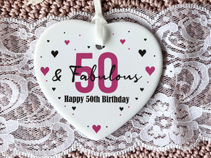 50th Birthday  
Ceramic Heart Keepsake  
Milestone Celebration  
Unique Gift Idea  
Personalized Keepsake  
Special Occasion Gift  
Heartfelt Present  
Cherished Memory  
Golden Jubilee  
Birthday Gifts  
Keepsake Ornament
50th
fifty