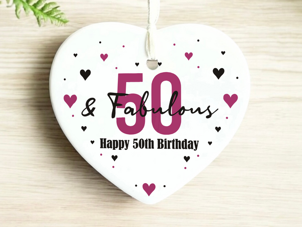 50th Birthday  
Ceramic Heart Keepsake  
Milestone Celebration  
Unique Gift Idea  
Personalized Keepsake  
Special Occasion Gift  
Heartfelt Present  
Cherished Memory  
Golden Jubilee  
Birthday Gifts  
Keepsake Ornament
50th
fifty