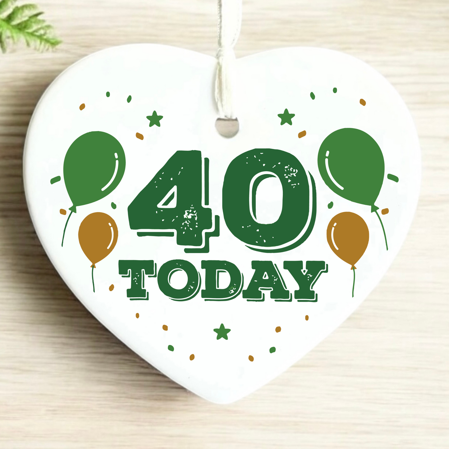 40th Birthday
Ceramic Keepsake
Funny Heart Gift
Forty
Birthday Gifts
Milestone Celebration
Unique Gift Ideas
Humorous Keepsake
Special Occasion
Heart-Shaped Ornament