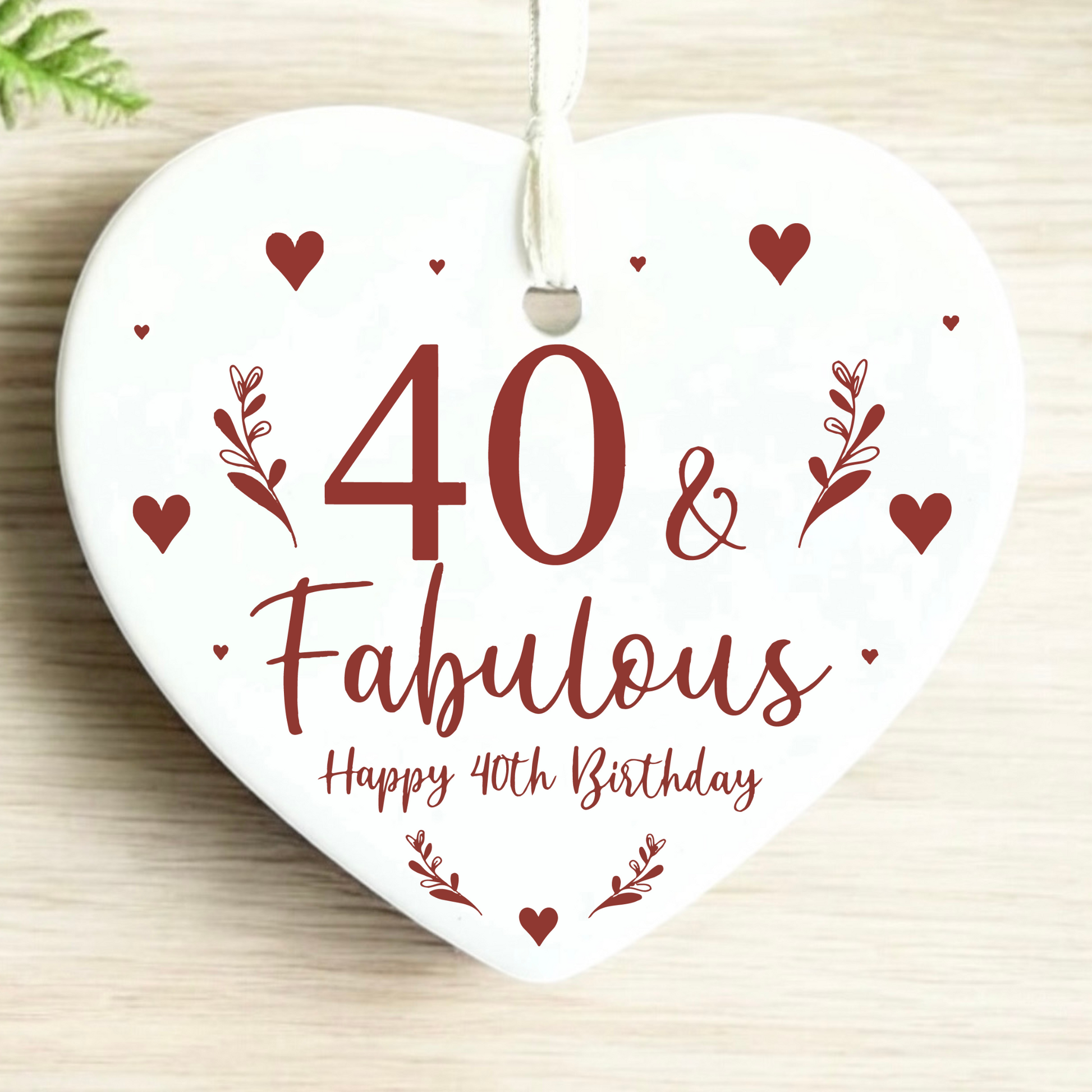 40th Birthday
Ceramic Keepsake
Funny Heart Gift
Forty
Birthday Gifts
Milestone Celebration
Unique Gift Ideas
Humorous Keepsake
Special Occasion
Heart-Shaped Ornament