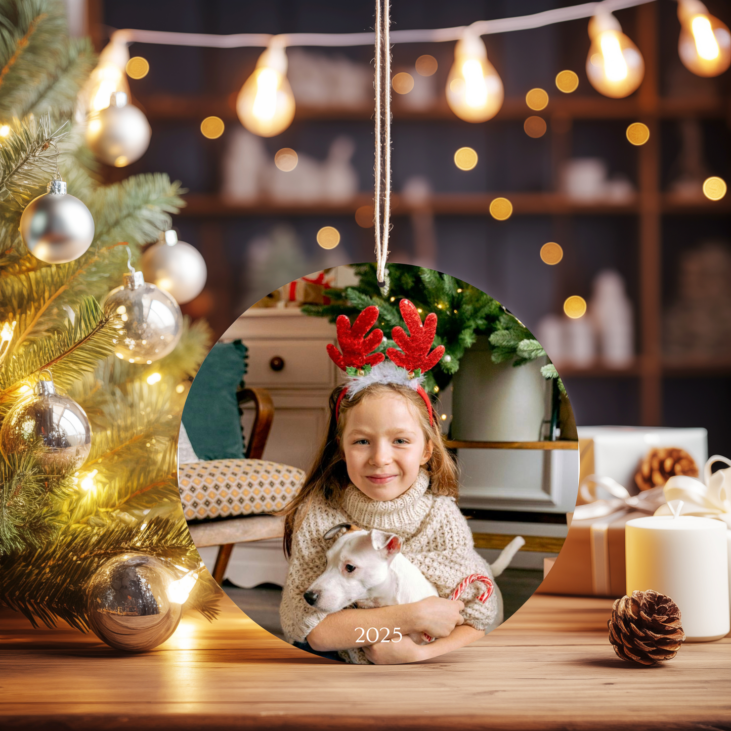 Personalised acrylic photo ornament