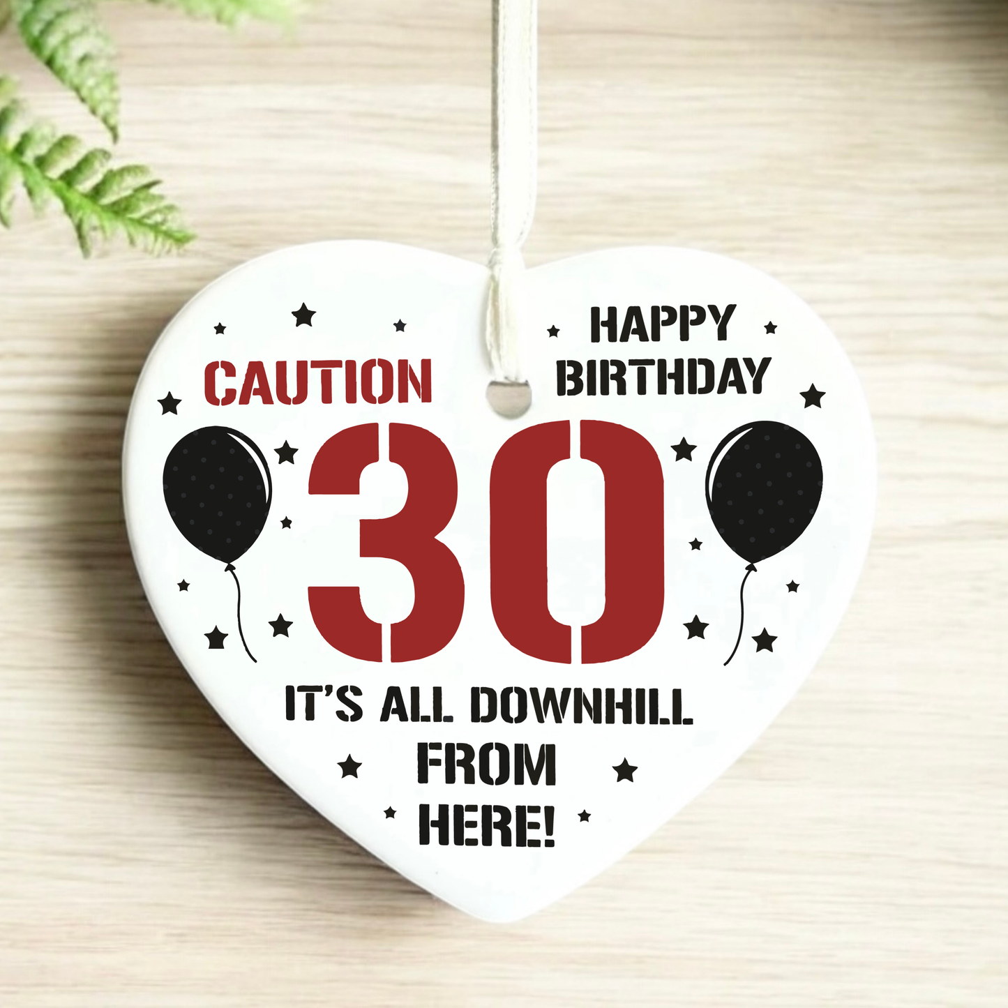 30th Birthday Gift
Funny Keepsake
Ceramic Heart
Milestone Birthday
Thirty Celebration
Unique Gift Idea
Birthday Humour
Memorable Keepsake
Heartfelt Present
Special Occasion Gift