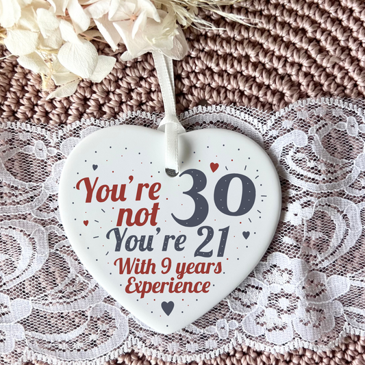 30th Birthday Gift
Funny Keepsake
Ceramic Heart
Milestone Birthday
Thirty Celebration
Unique Gift Idea
Birthday Humour
Memorable Keepsake
Heartfelt Present
Special Occasion Gift
Gifts for 30th
30th birthday