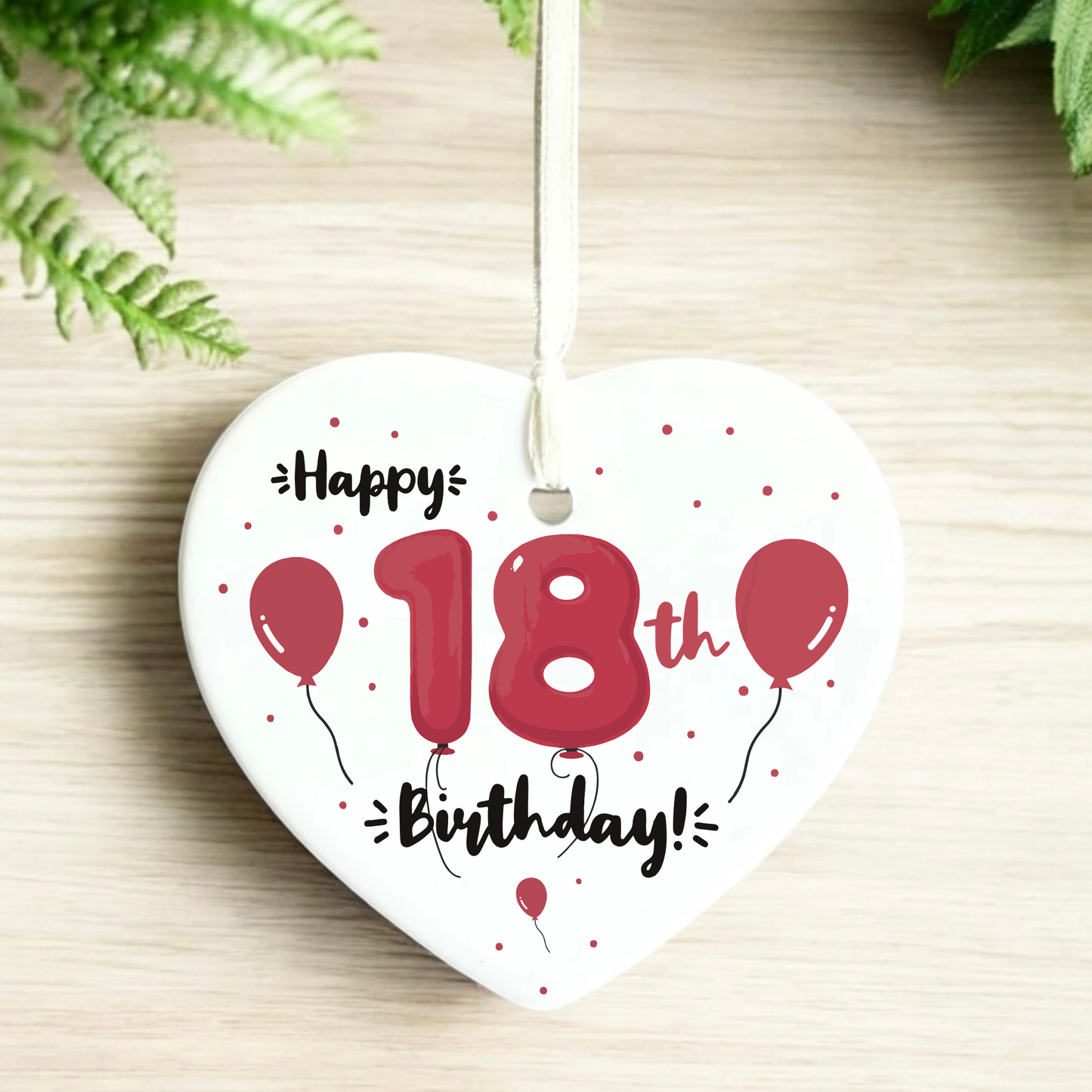 18th birthday
gifts for 18th
18
eighteen
18th gift
gift for her
gift for him
keepsake heart
birthday