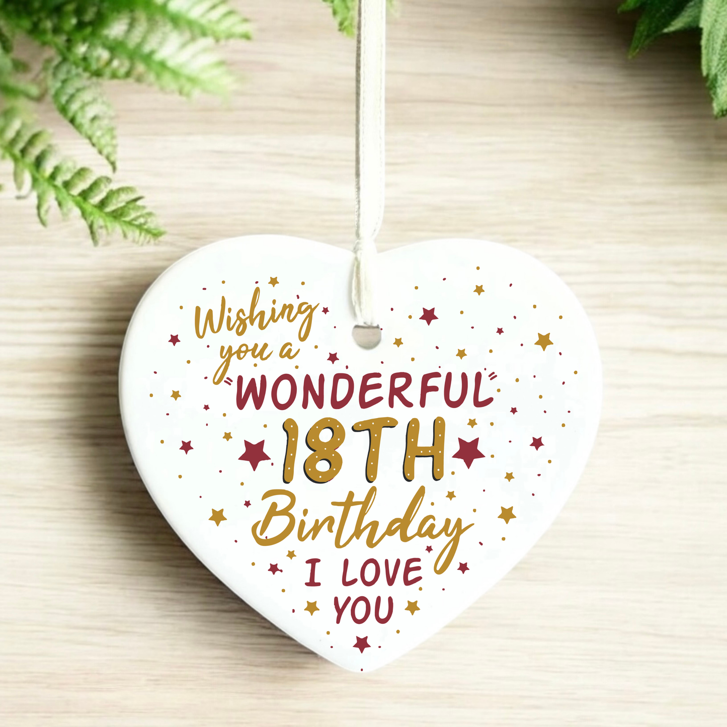 18th birthday
gifts for 18th
18
eighteen
18th gift
gift for her
gift for him
keepsake heart
birthday