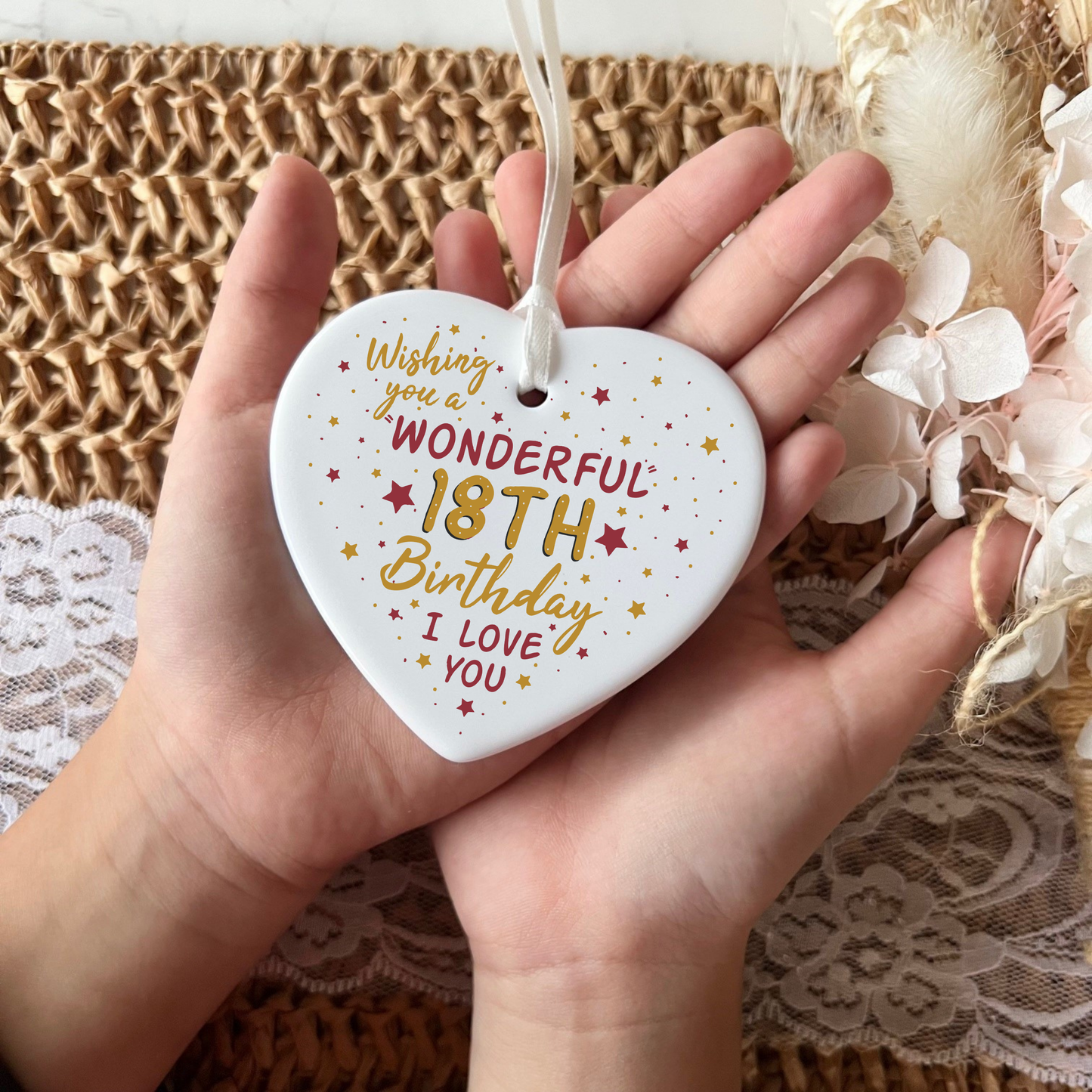 18th birthday
gifts for 18th
18
eighteen
18th gift
gift for her
gift for him
keepsake heart
birthday