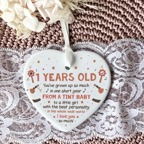 1st birthday gift, baby 1st birthday, baby girl gift, ceramic decoration, ceramic tree decor, first birthday, 1st birthday ceramic, girl ceramic, boy ceramic, ceramic birthday, ceramic ornament, personalised ceramic, personalised gift
