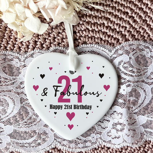 21st Birthday
21st
gifts for 21st
ceramic heart