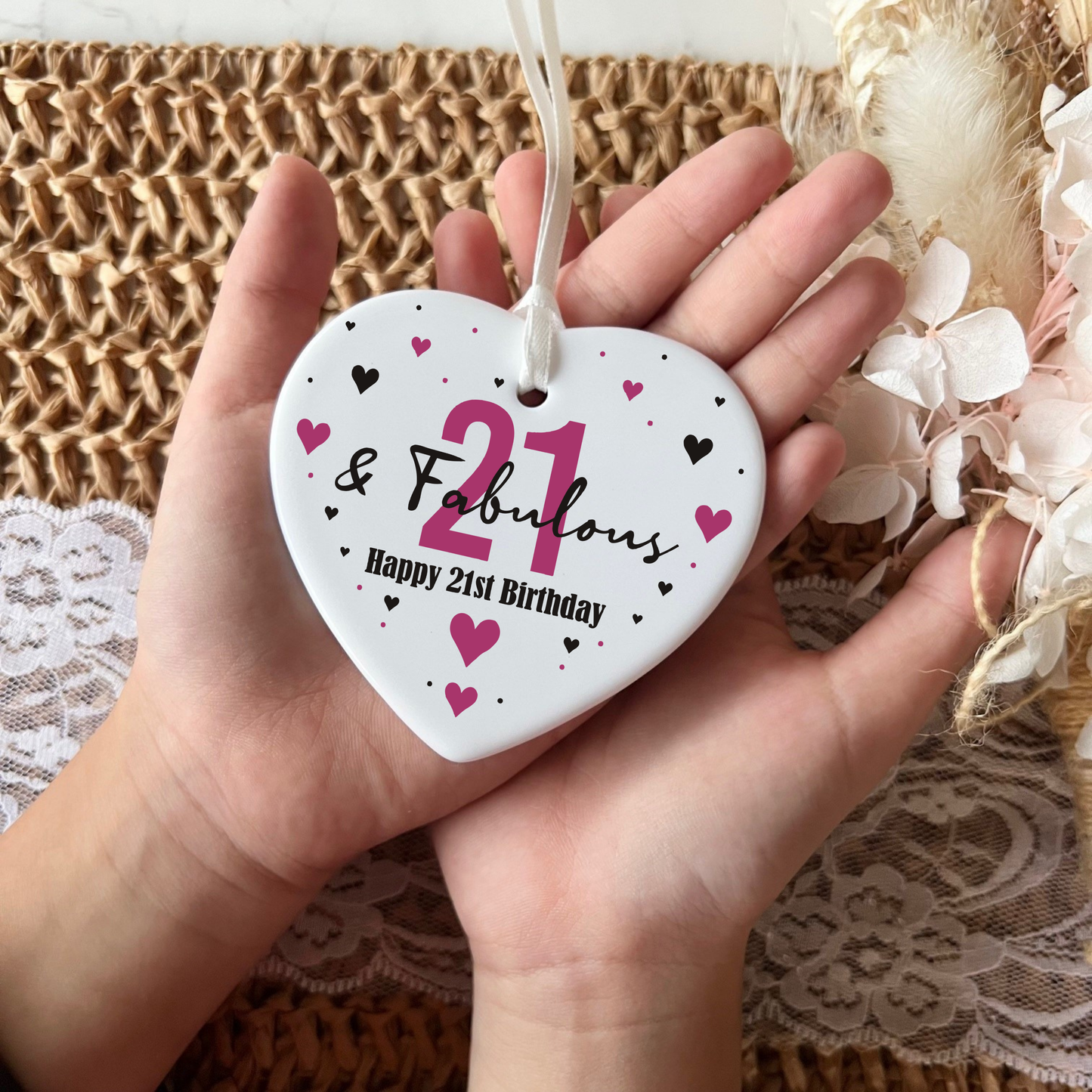 21st Birthday
21st
gifts for 21st
ceramic heart