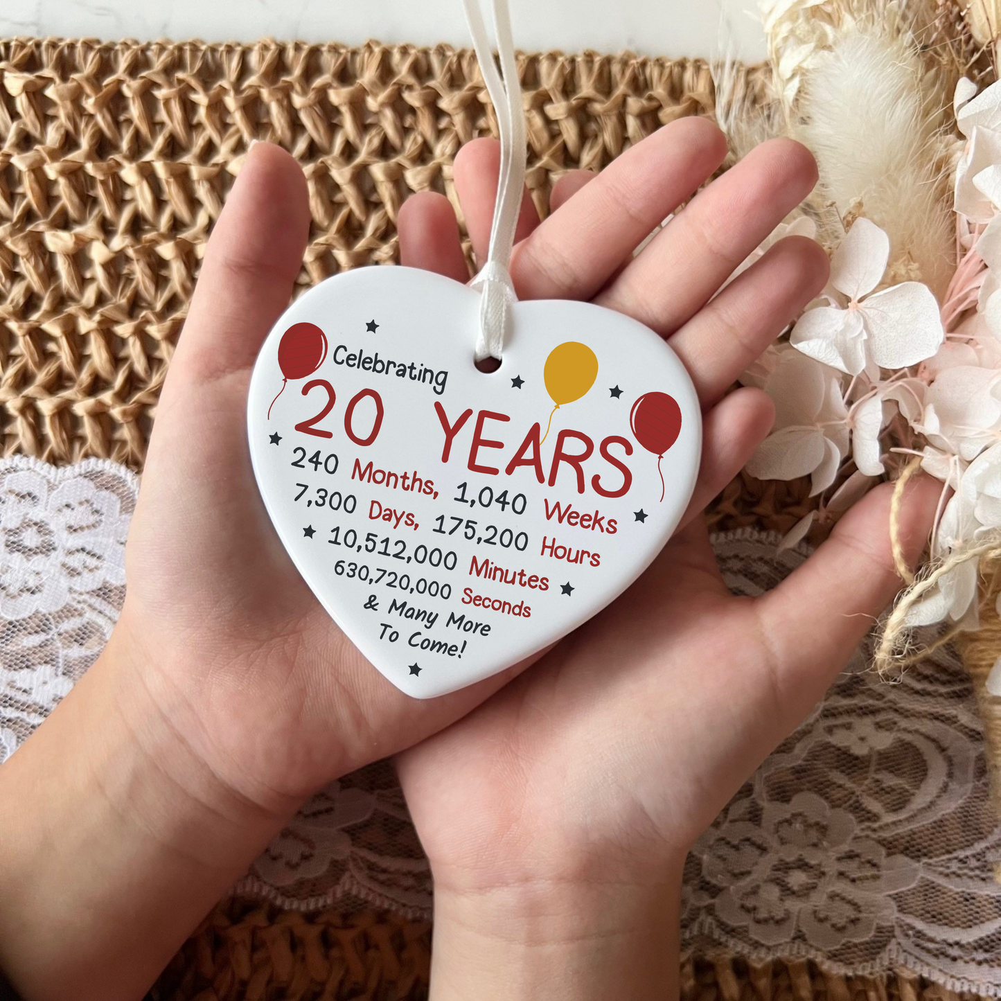 20th Birthday
20th
gifts for 20th
ceramic heart