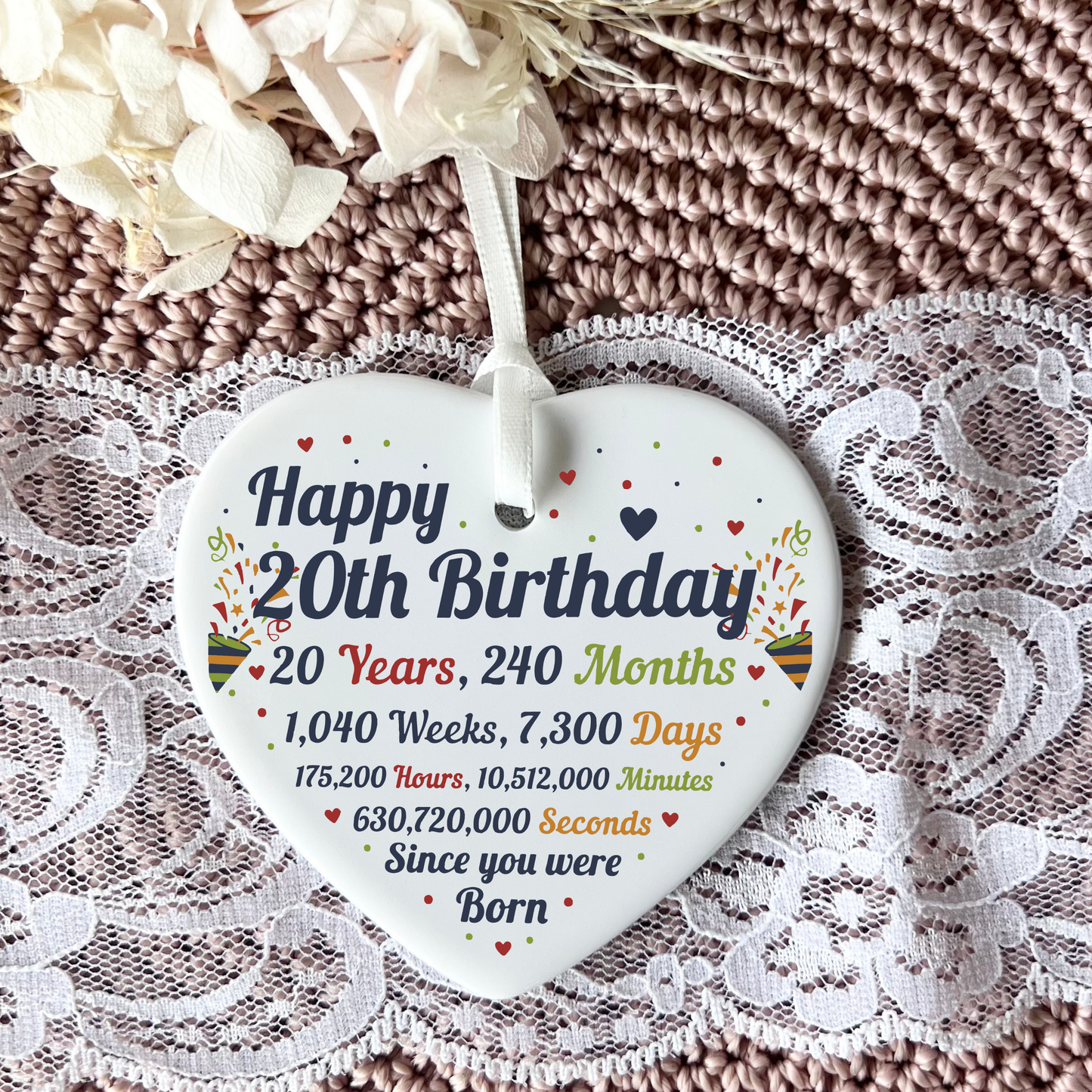 20th Birthday
20th
gifts for 20th
ceramic heart