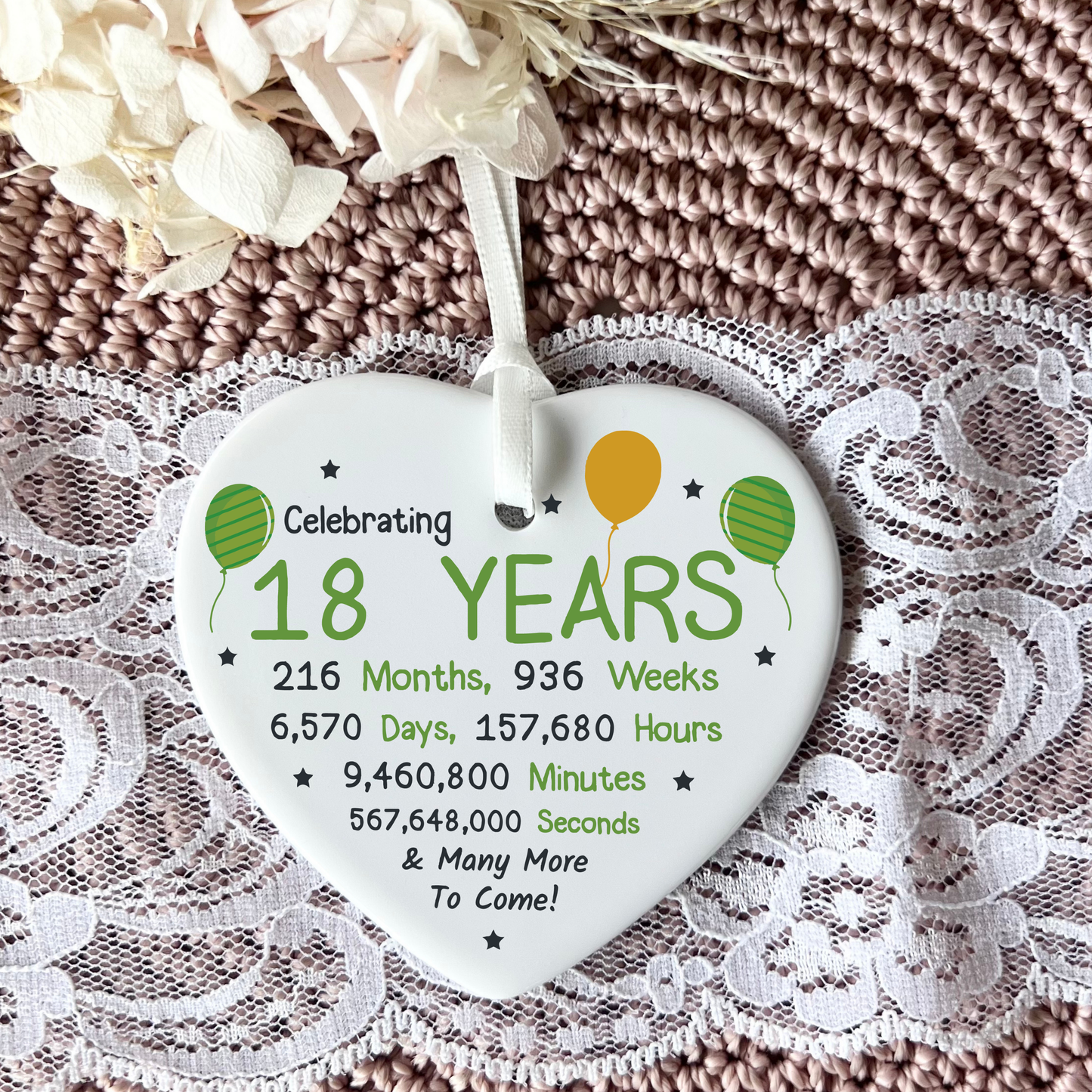 18th birthday
gifts for 18th
18
eighteen
18th gift
gift for her
gift for him
keepsake heart
birthday