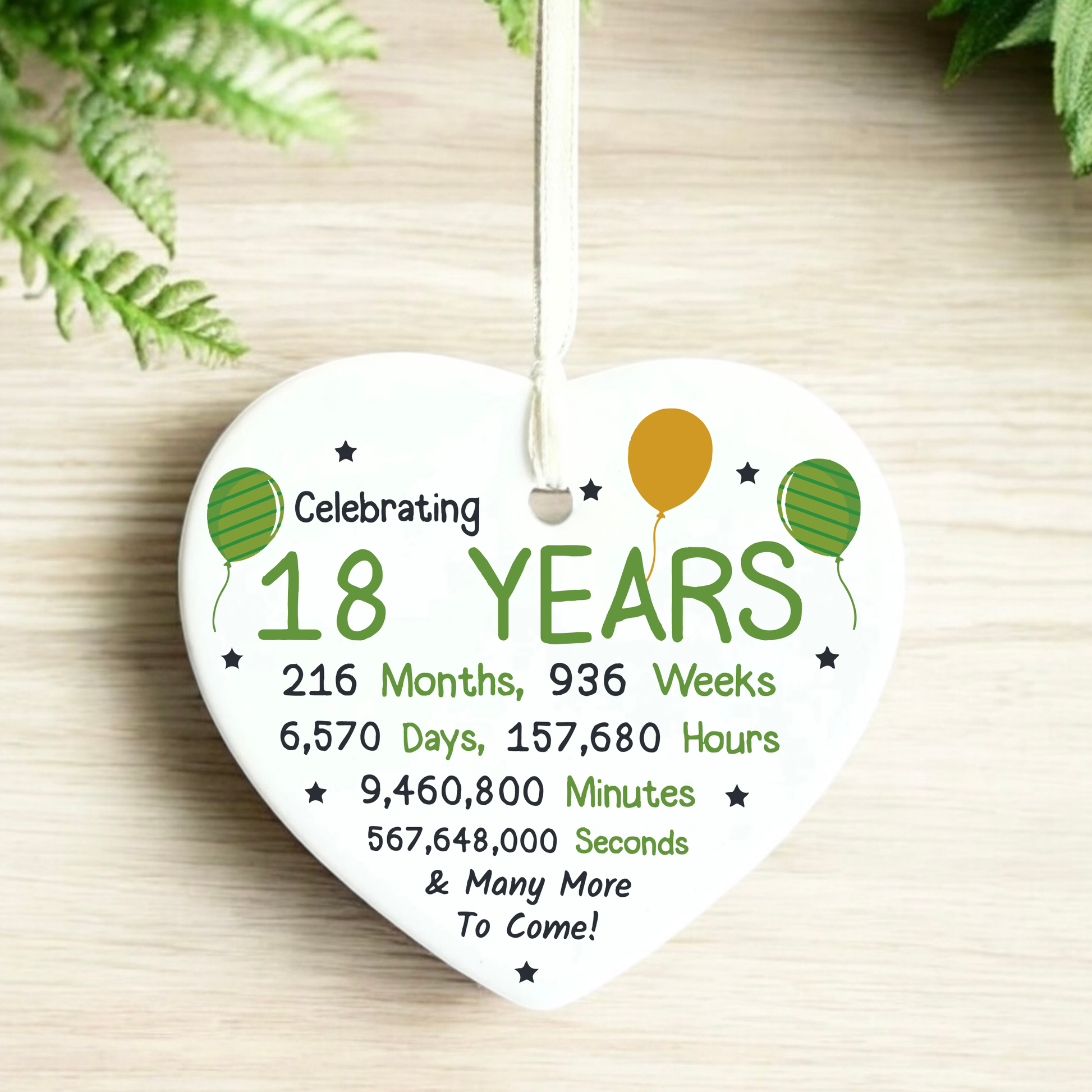 18th birthday
gifts for 18th
18
eighteen
18th gift
gift for her
gift for him
keepsake heart
birthday