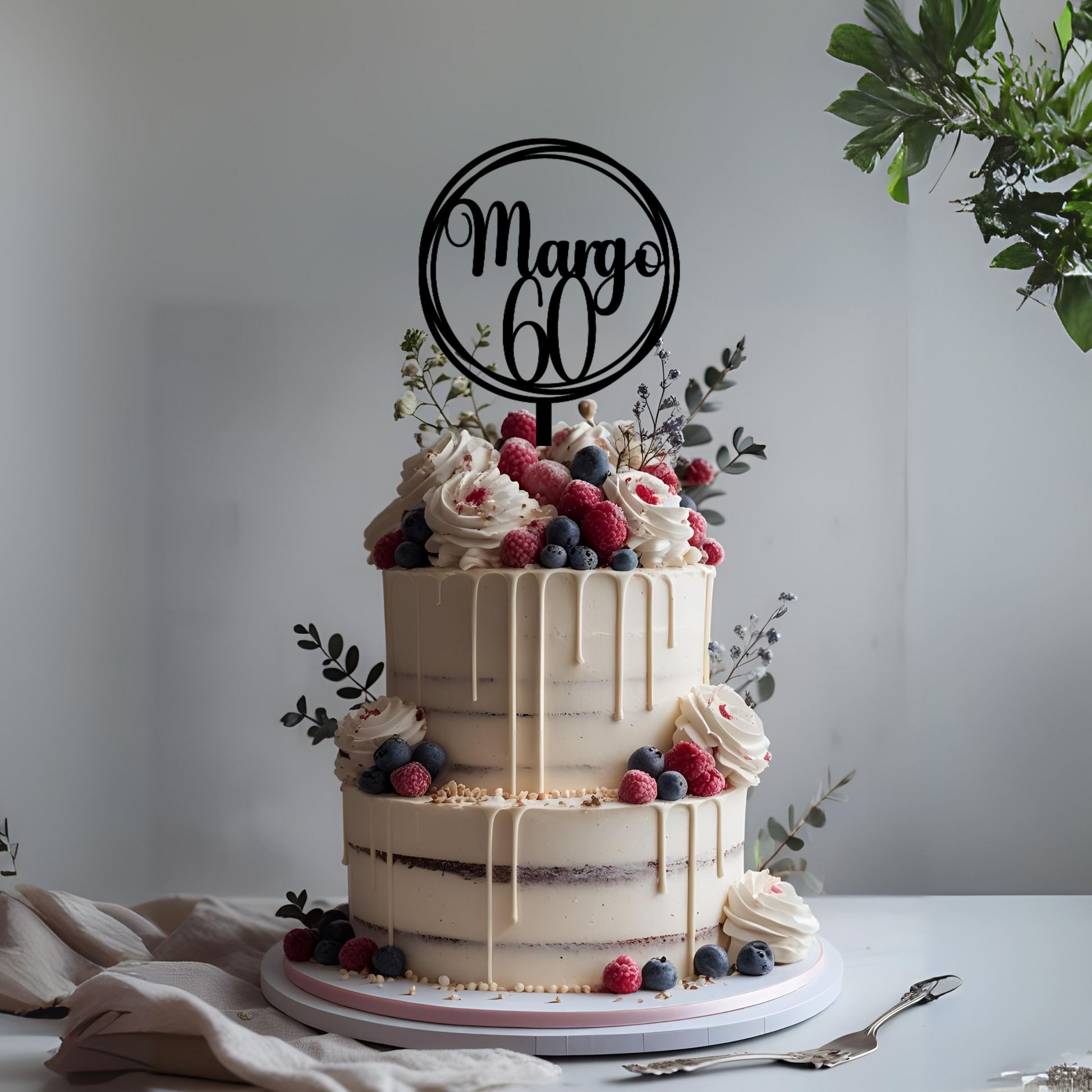 cake topper 
acrylic cake topper