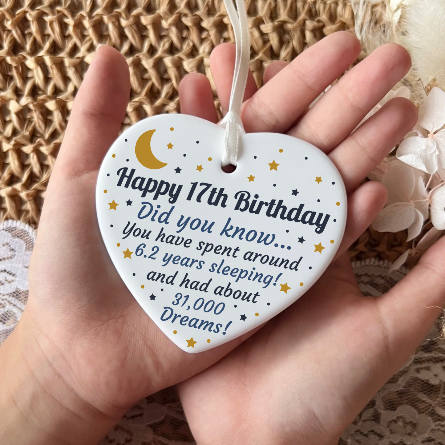 17th Birthday
17th
gifts for 19th
ceramic heart