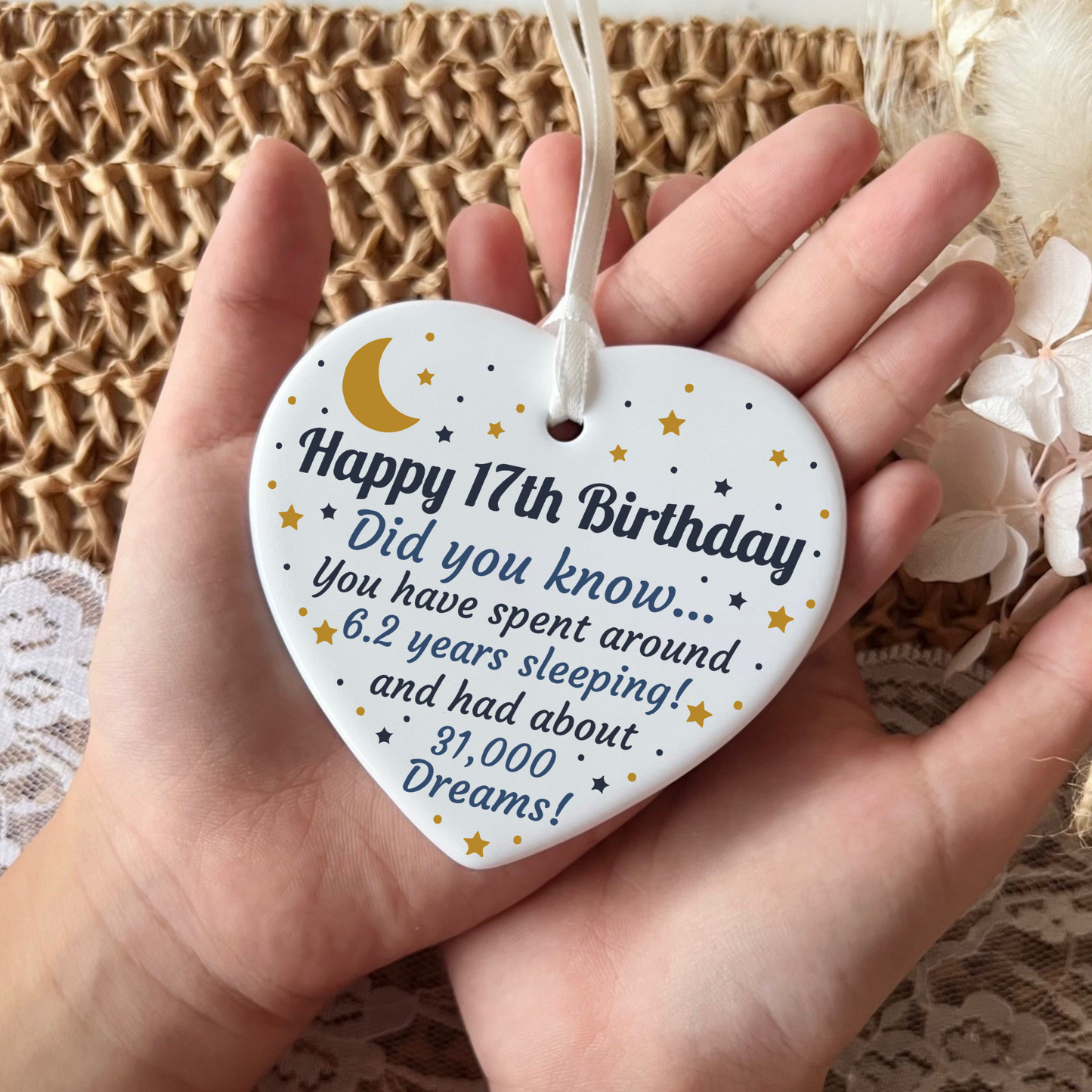 17th birthday
gift for 17th birthday
Ceramic Heart