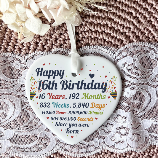 16th birthday
16th gifts
gifts for 16th birthday
16th ceramic hearts