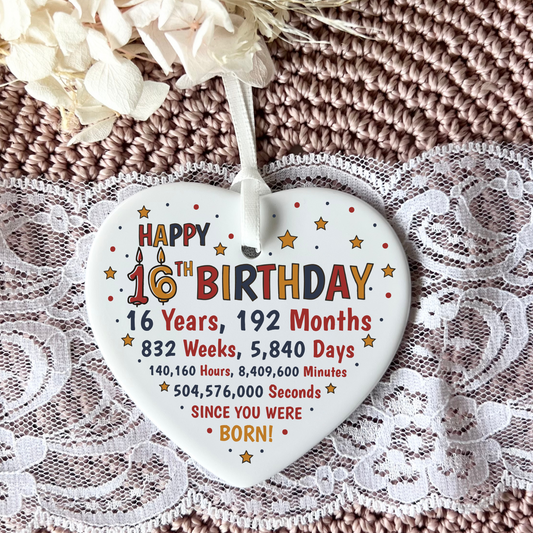 16th birthday
16th gifts
gifts for 16th birthday
16th ceramic hearts