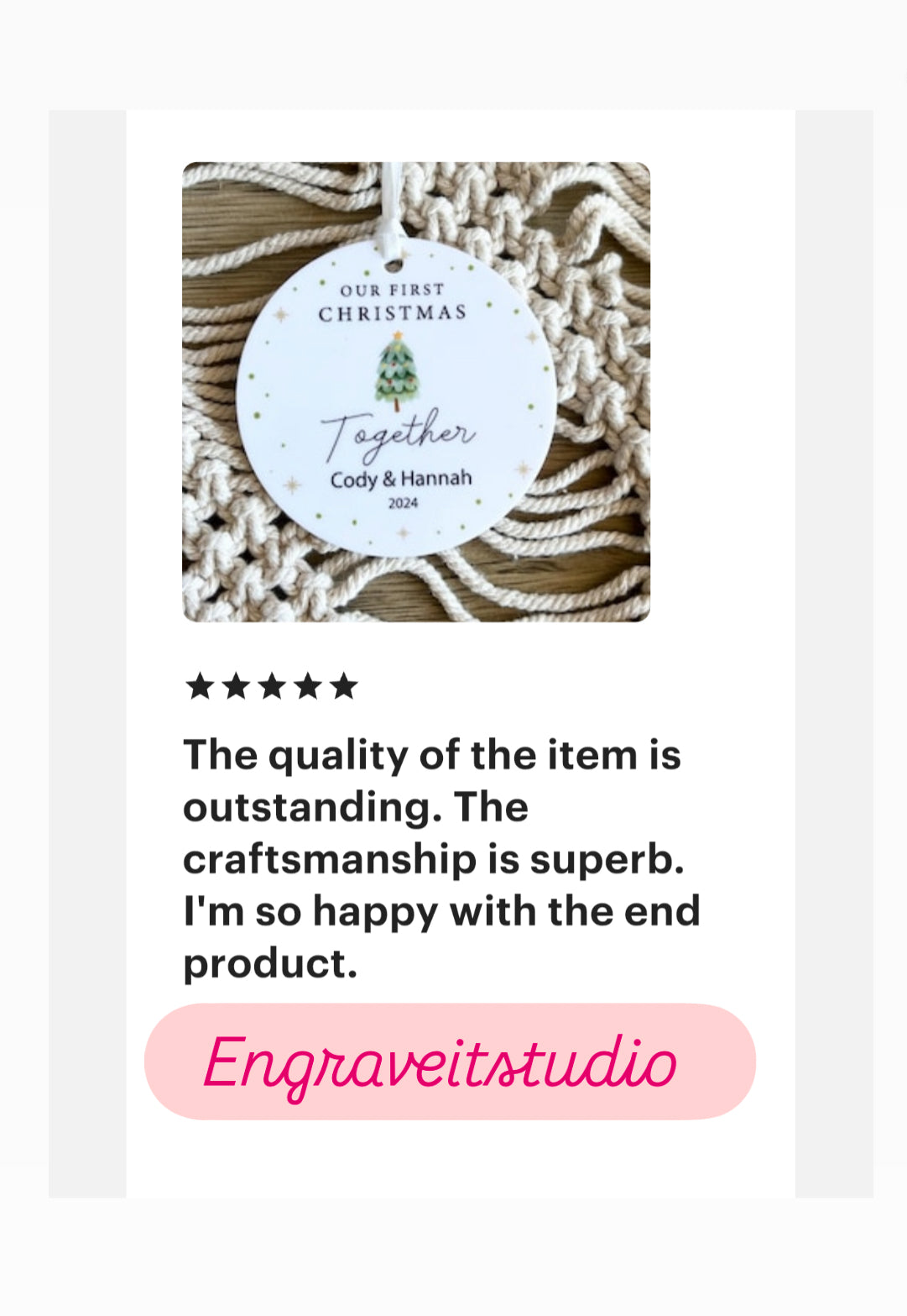 Gingerbread family personalised acrylic ornament