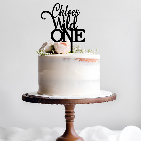 Wild One Personalised cake topper | First Birthday | First Jungle theme cake topper