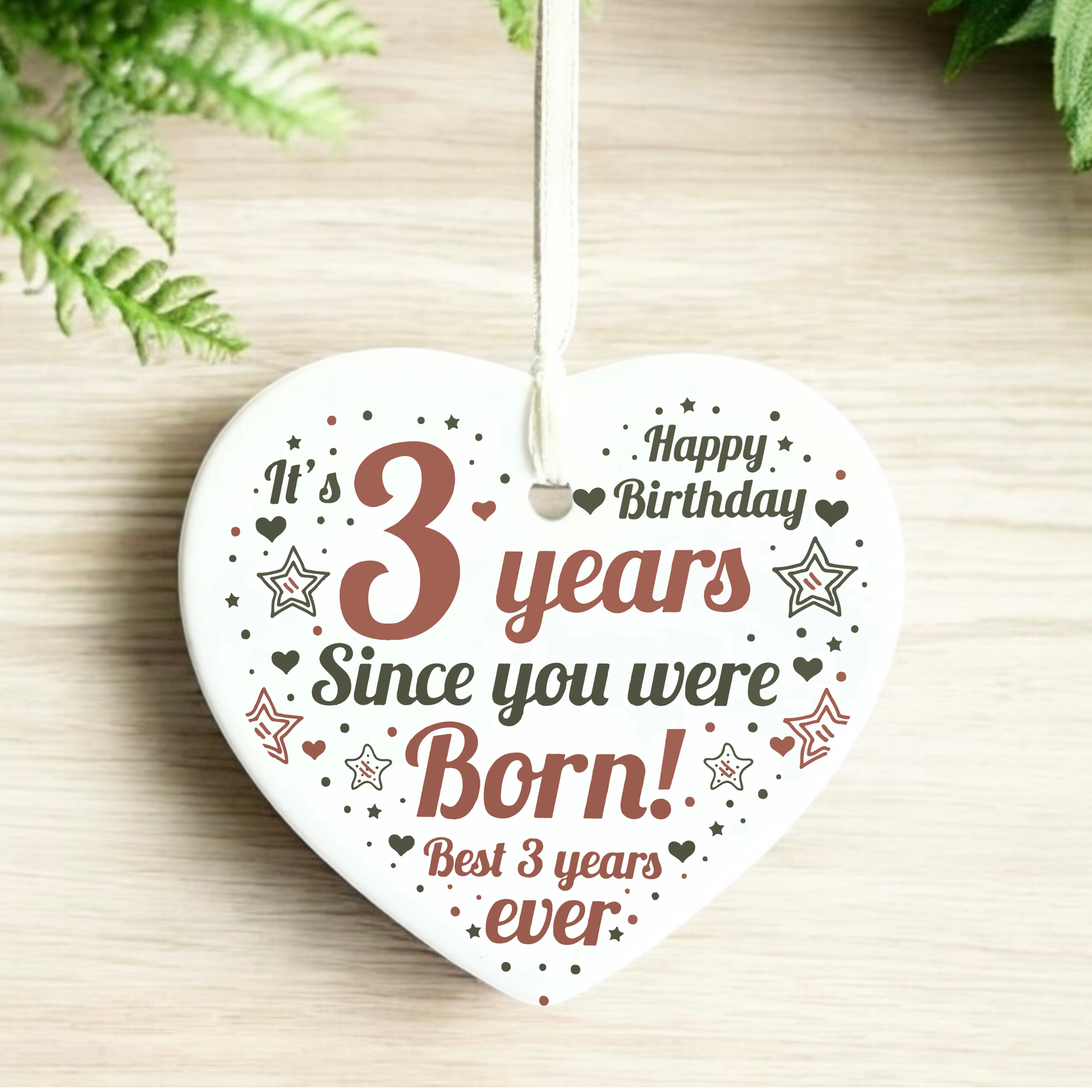 3rd Birthday
3rd
Gifts for 3rd Birthday
Happy 3rd Birthday
Heart Keepsake Milestone