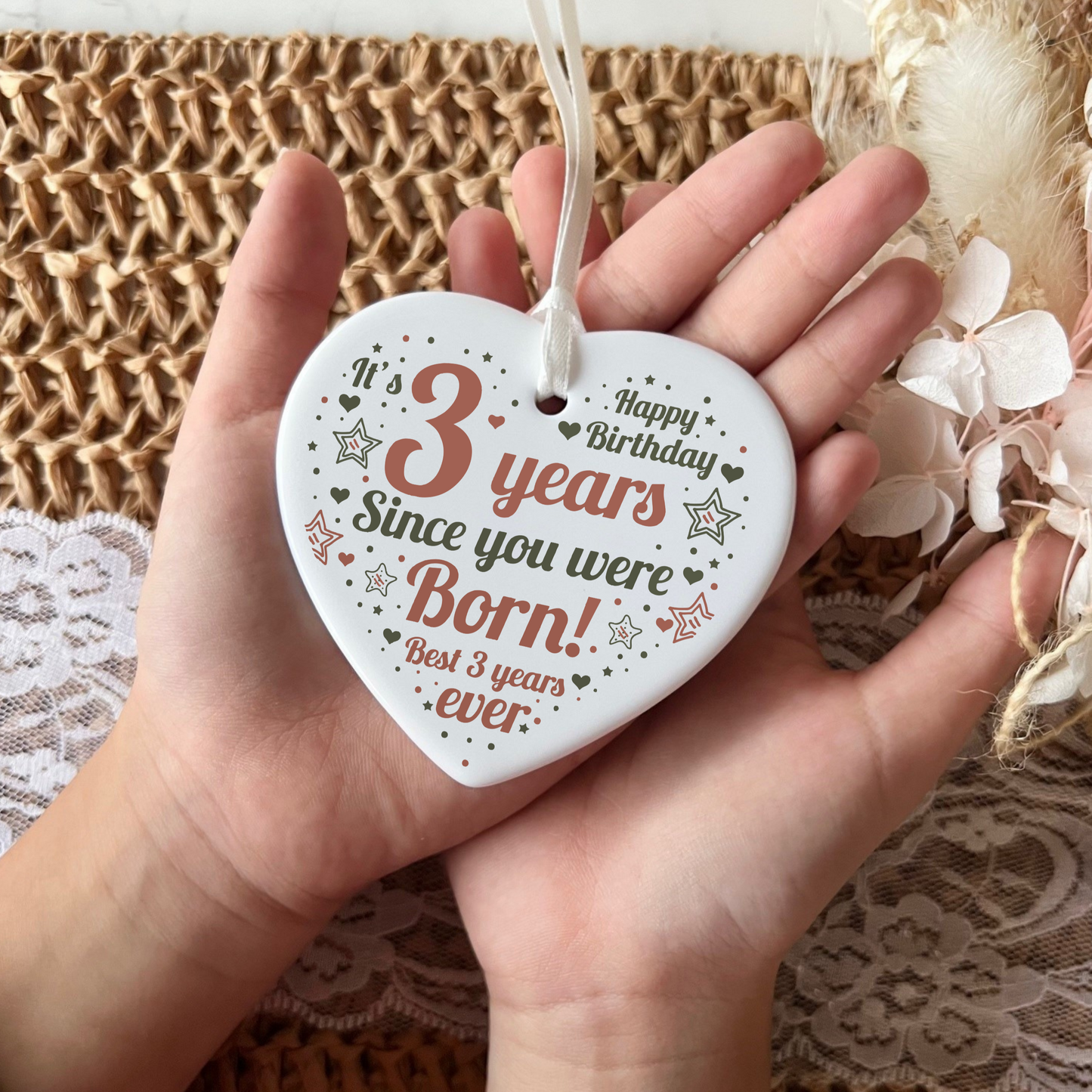 3rd Birthday
3rd
Gifts for 3rd Birthday
Happy 3rd Birthday
Heart Keepsake Milestone