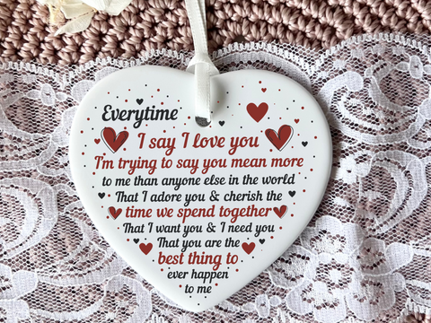 Love Quote Keepsake, Ceramic Heart Gift, Valentine's Day Present, Gifts for Loved Ones, Boyfriend Gift, Girlfriend Gift, Anniversary Keepsake, Wedding Gift Idea, Romantic Heart Decor, Personalized Love Quote, Unique Valentine's Gift, Sentimental Keepsake, Heartfelt Gift for Couples, Custom Ceramic Heart, Love Token for Him/Her, Special Occasion Gift, Cherished Memories, Engraved Heart Keepsake, Relationship Milestone Gift, Thoughtful Gift for Partner