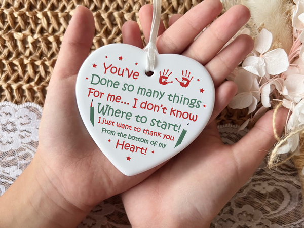 Teachers Keepsake, Ceramic Heart Gift, Daycare Teacher Gift, Gifts for Daycare Providers, Sentimental Gift for Educators, Heartfelt Keepsake for Caregivers, Unique Gift for Daycare Staff, Appreciation Gift for Teachers