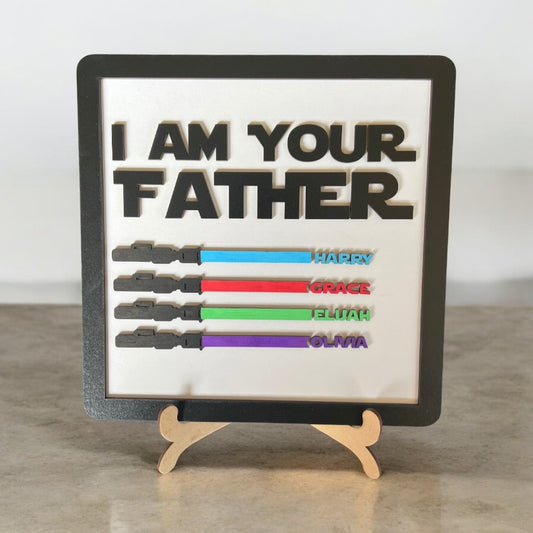 I am your Father personalised family Star Wars Frame handcrafted