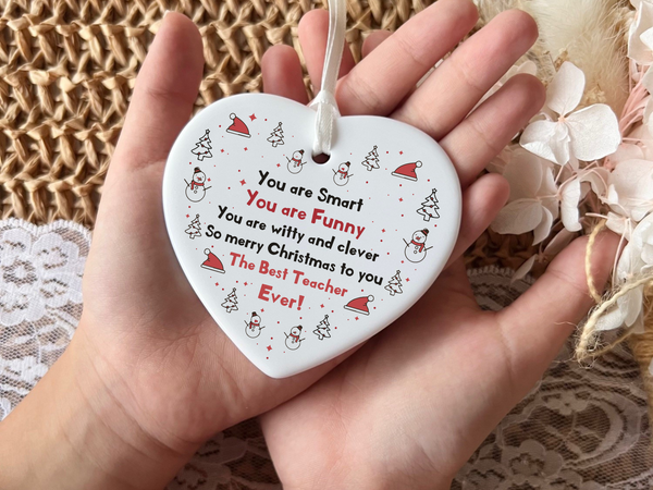 Teachers Keepsake, Ceramic Heart Gift, Daycare Teacher Gift, Gifts for Daycare Providers, Sentimental Gift for Educators, Heartfelt Keepsake for Caregivers, Unique Gift for Daycare Staff, Appreciation Gift for Teachers