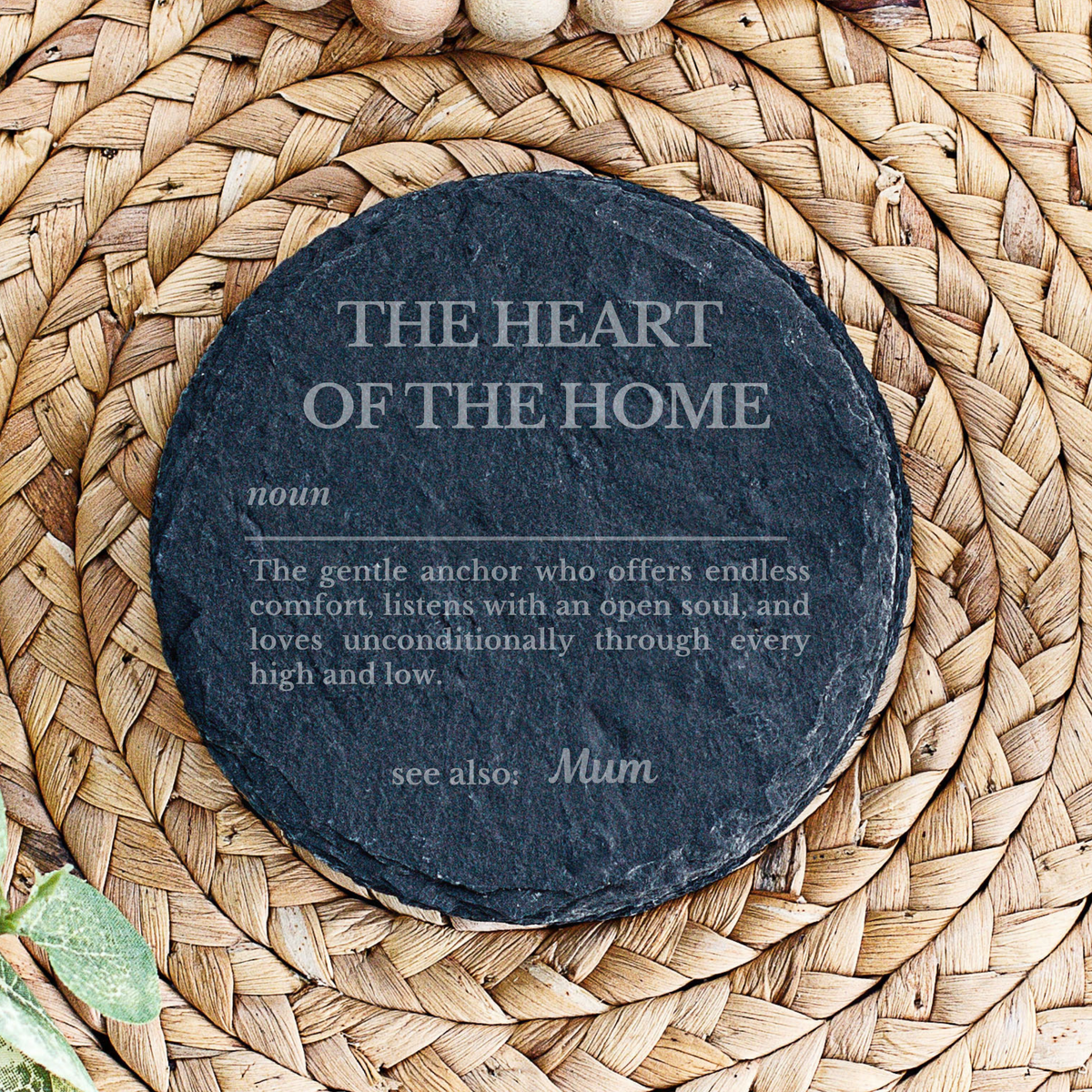 Personalised Mother Definition Slate Plaque | Custom Mum & Family Gift