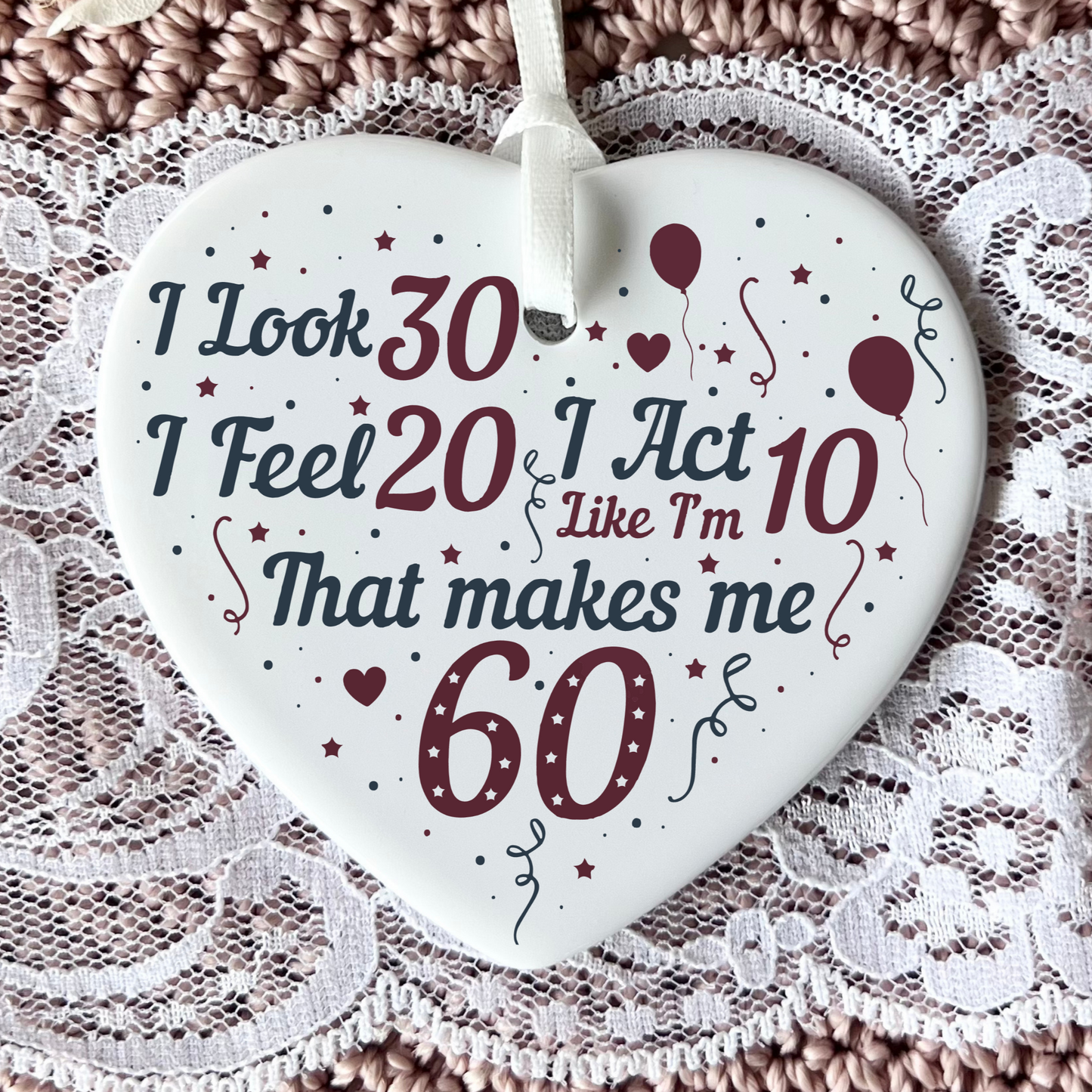 60th Birthday  
Ceramic Keepsake  
Heart-Shaped Gift  
Sixty Years  
Milestone Birthday  
Birthday Gifts  
Personalized Keepsake  
Anniversary Gift  
Celebration Gift  
Thoughtful Gesture  
Keepsake Memory  
Unique Gift Idea  
Cherished Keepsake