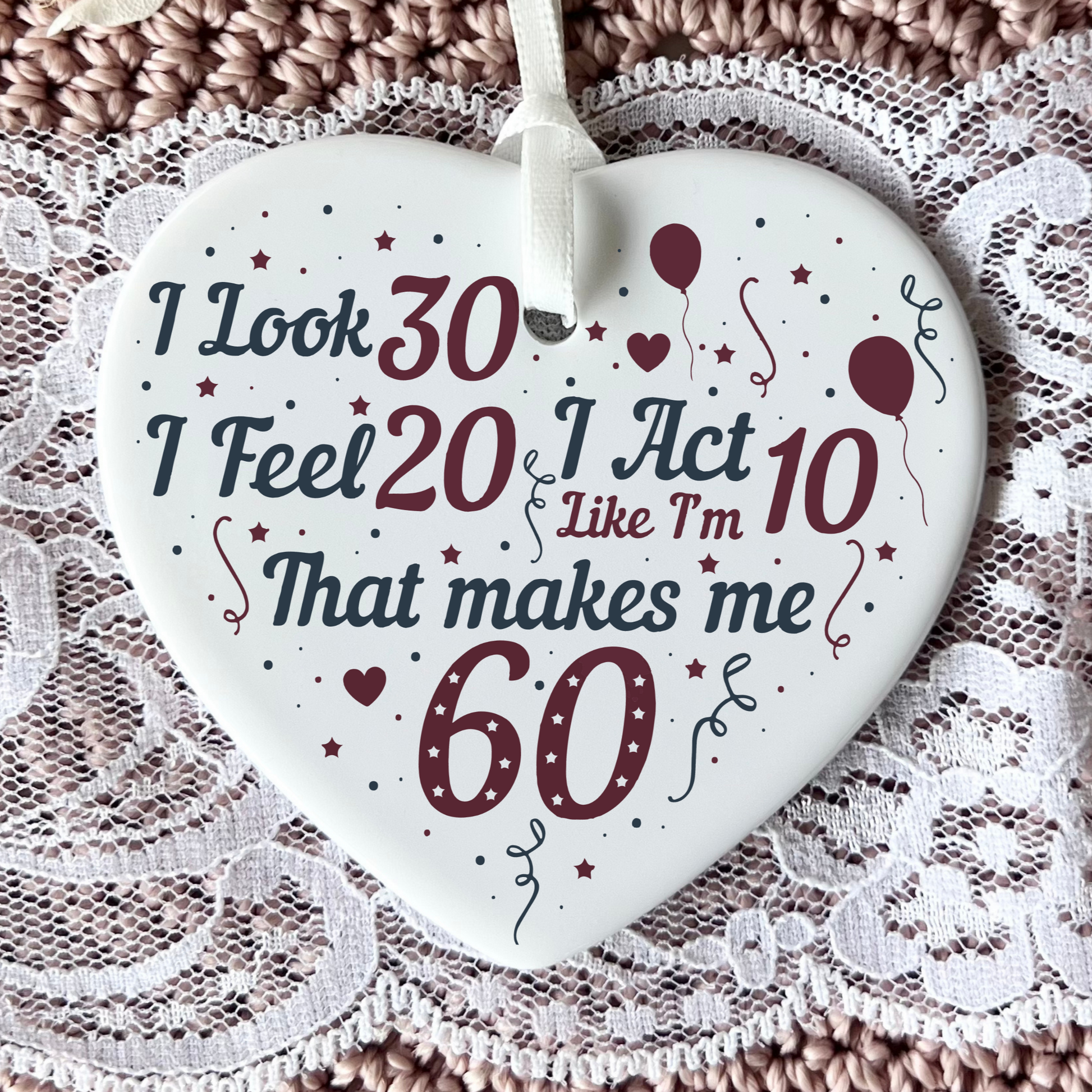 60th Birthday  
Ceramic Keepsake  
Heart-Shaped Gift  
Sixty Years  
Milestone Birthday  
Birthday Gifts  
Personalized Keepsake  
Anniversary Gift  
Celebration Gift  
Thoughtful Gesture  
Keepsake Memory  
Unique Gift Idea  
Cherished Keepsake