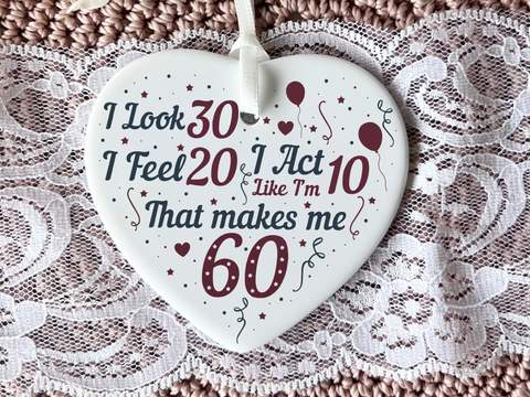 60th Birthday  
Ceramic Keepsake  
Heart-Shaped Gift  
Sixty Years  
Milestone Birthday  
Birthday Gifts  
Personalized Keepsake  
Anniversary Gift  
Celebration Gift  
Thoughtful Gesture  
Keepsake Memory  
Unique Gift Idea  
Cherished Keepsake